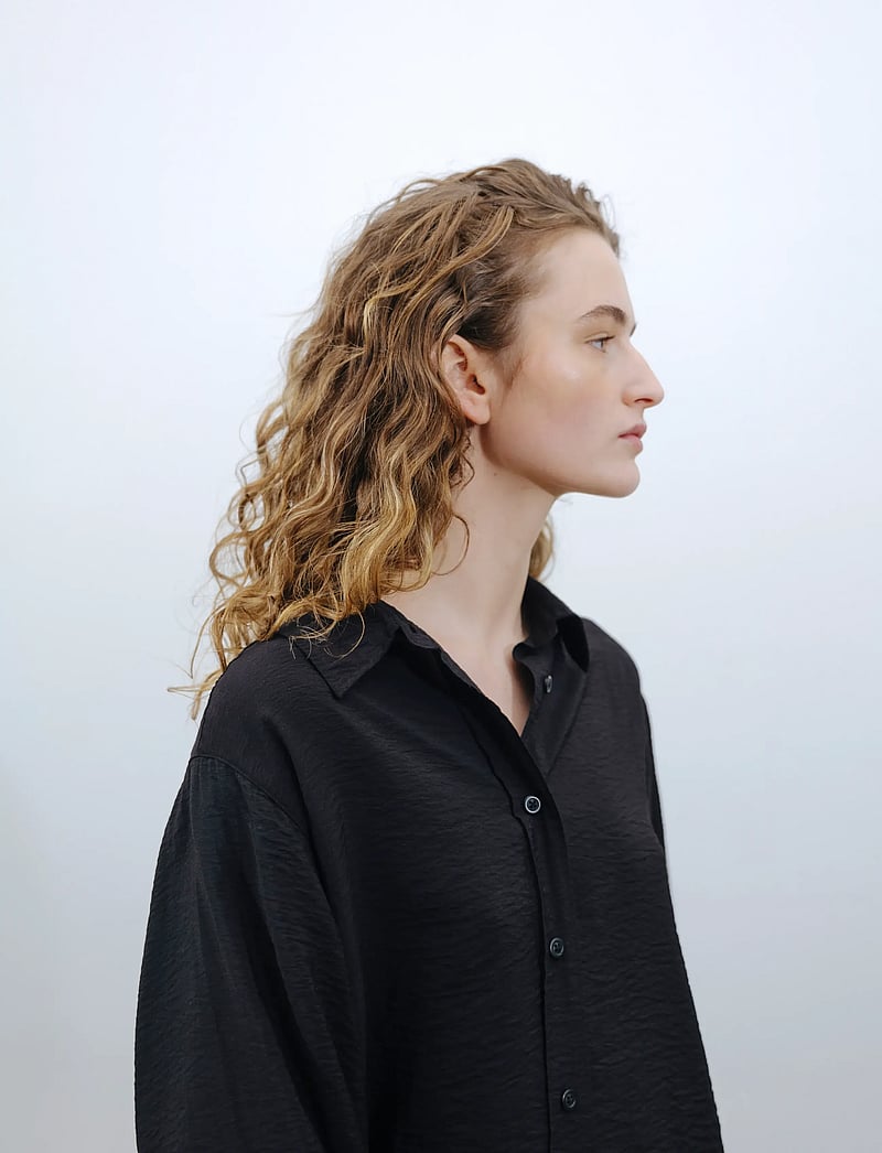 A Part Of The Art - SOUL CRINKLED SHIRT - overhemden met lange mouwen - black - 4