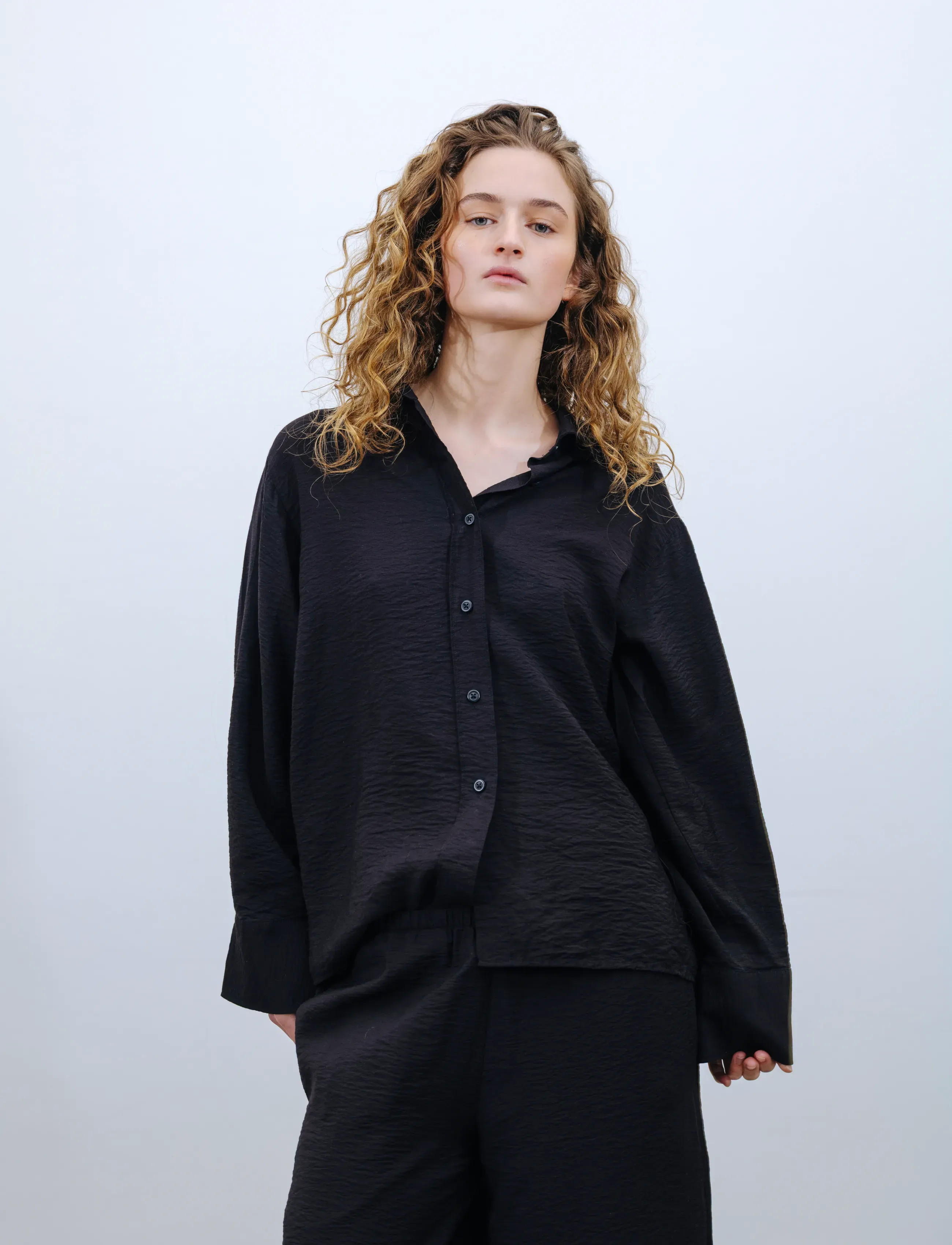 A Part Of The Art - SOUL CRINKLED SHIRT - chemises à manches longues - black - 5
