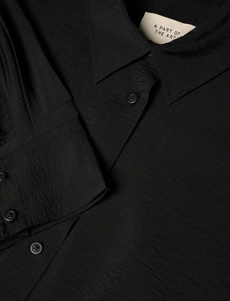 A Part Of The Art - SOUL CRINKLED SHIRT - langærmede skjorter - black - 2