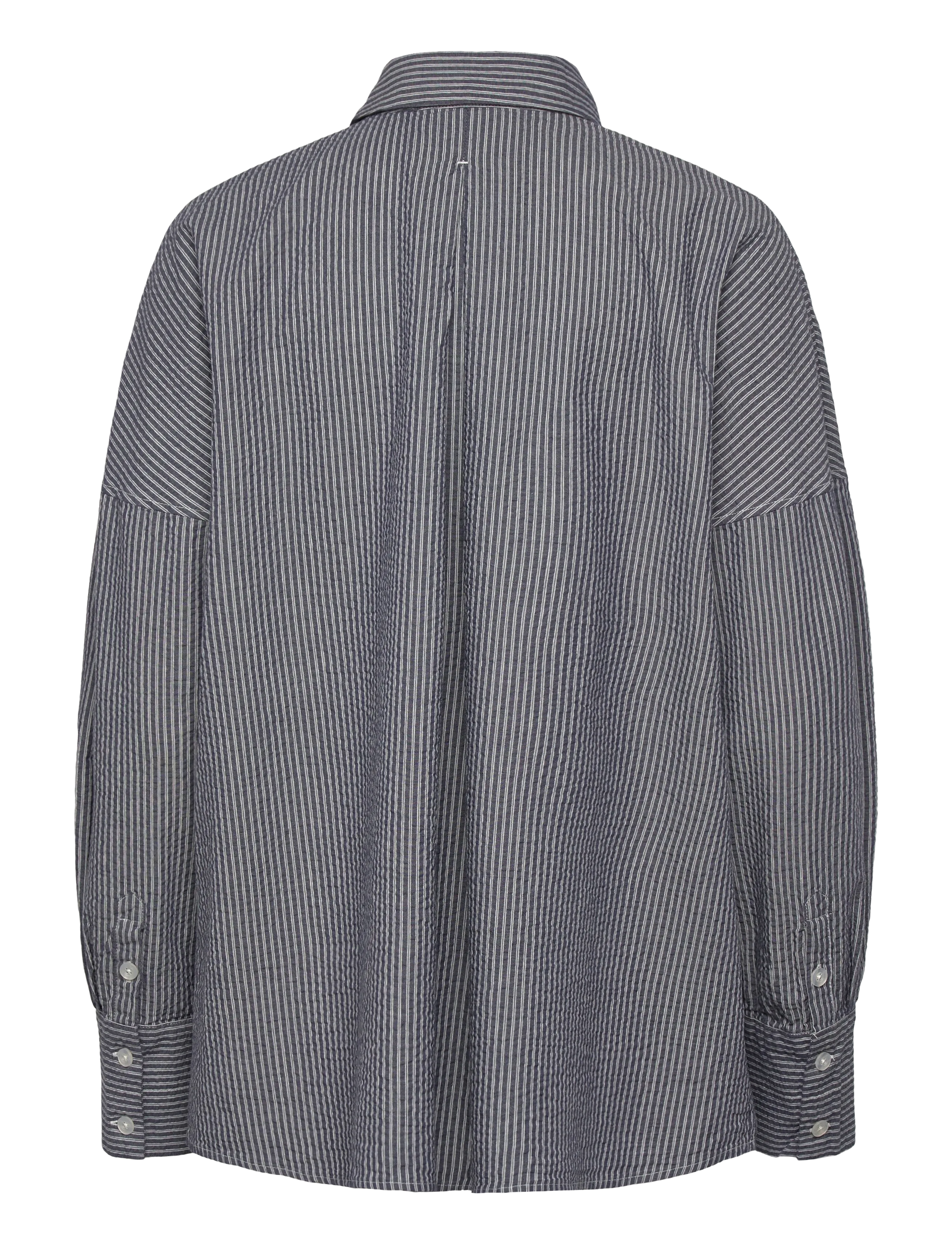 A Part Of The Art - Breezy shirt blue stripe - langärmlige hemden - ocean layers stripe - 1