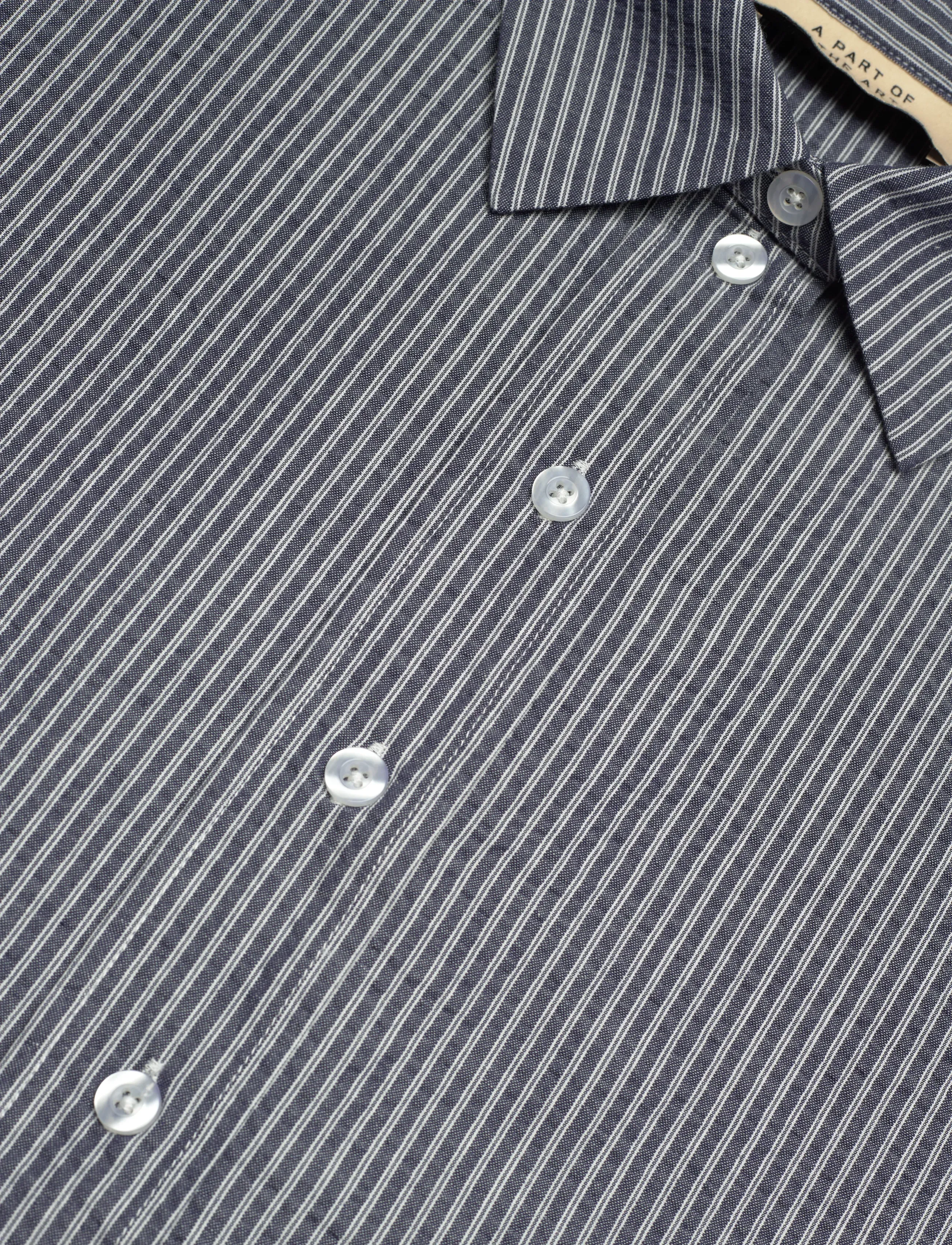 A Part Of The Art - Breezy shirt blue stripe - pikkade varrukatega särgid - ocean layers stripe - 2