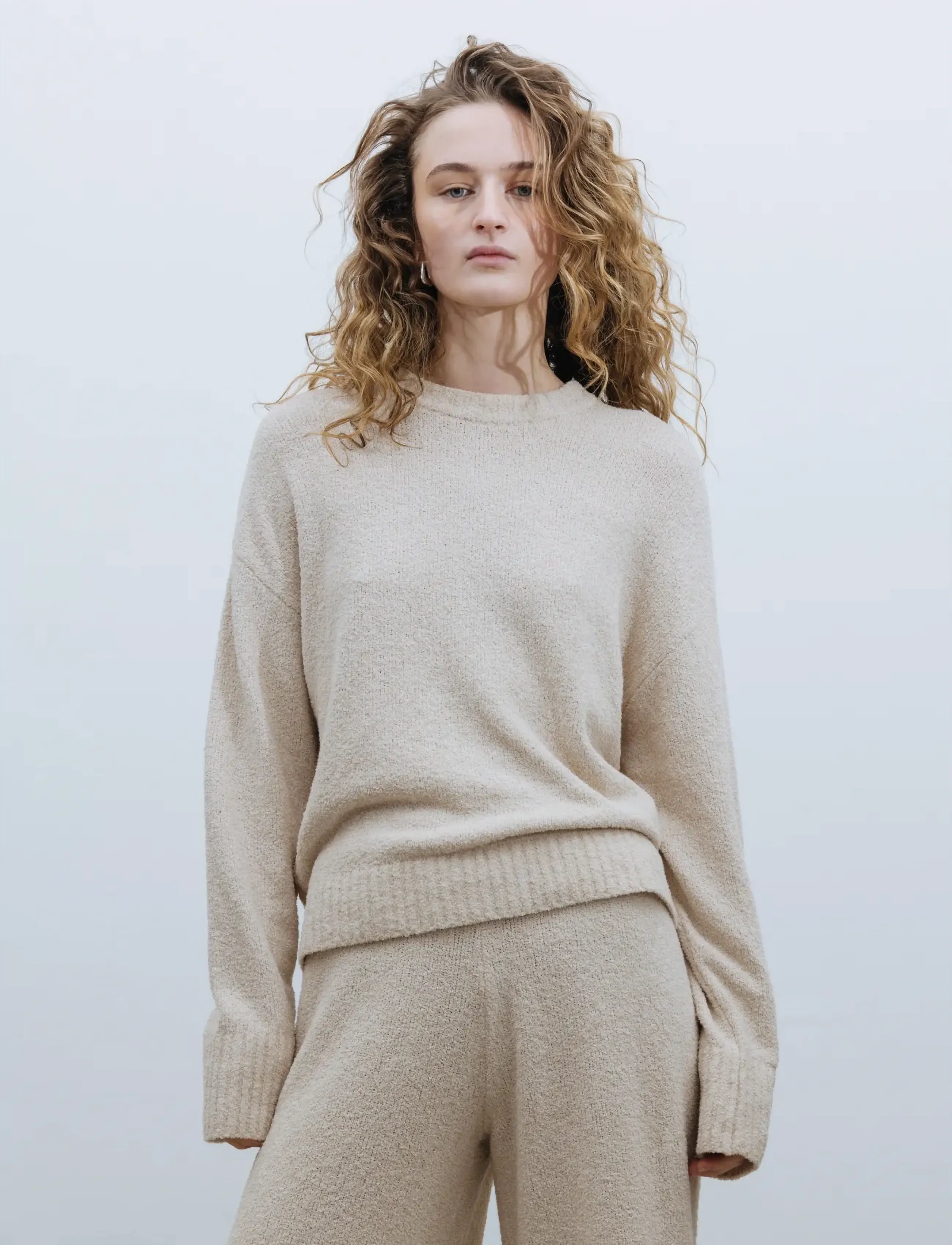 A Part Of The Art Calm Knit, S, Knitwear, Beige - Jumpers, Frauen