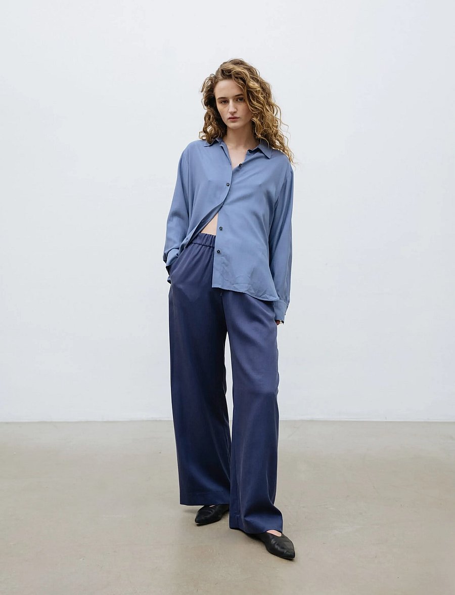 A Part Of The Art - VACANT PANTS - laia säärega püksid - ocean blue - 3