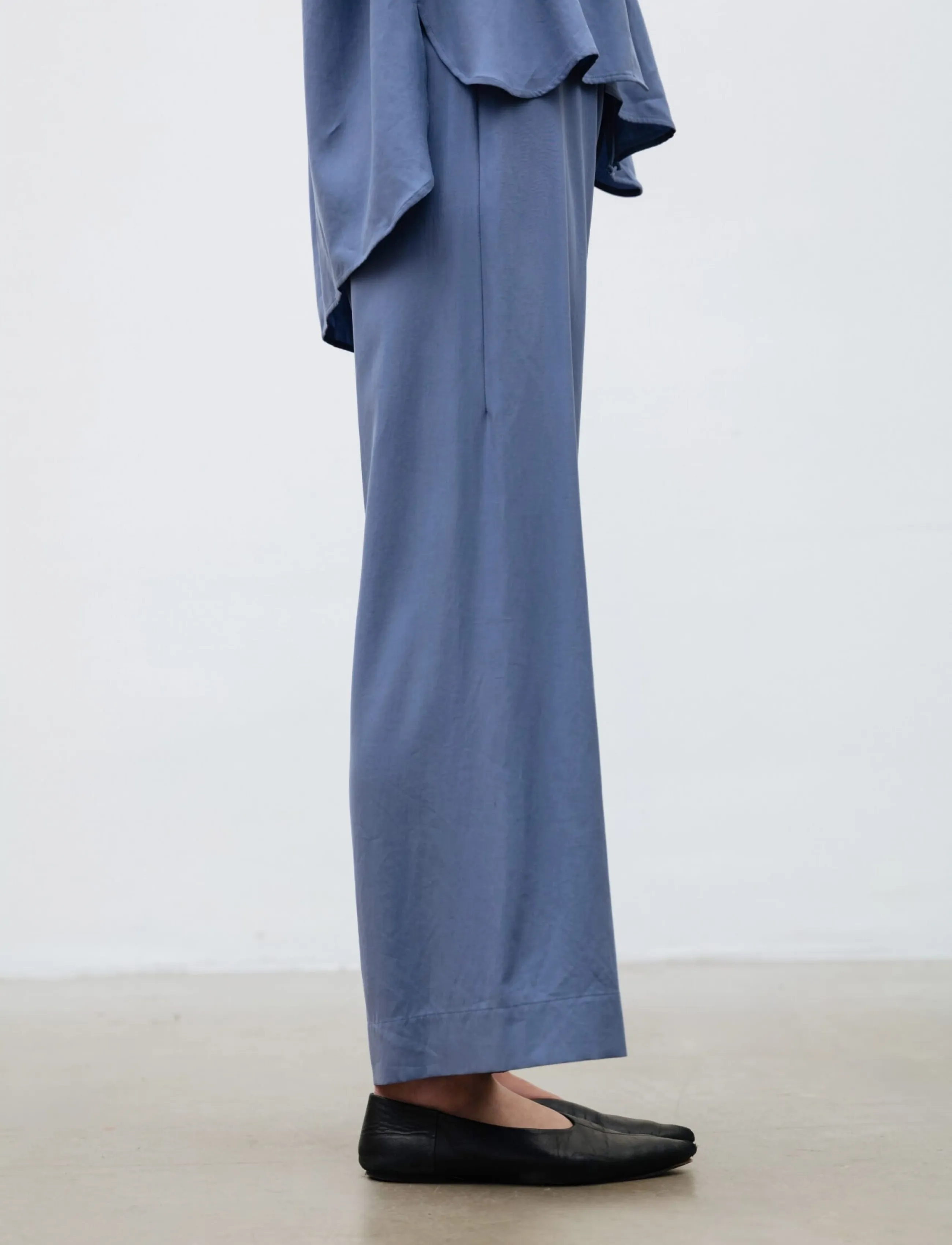 A Part Of The Art - AIRY PANTS - sirged püksid - pale indigo - 0