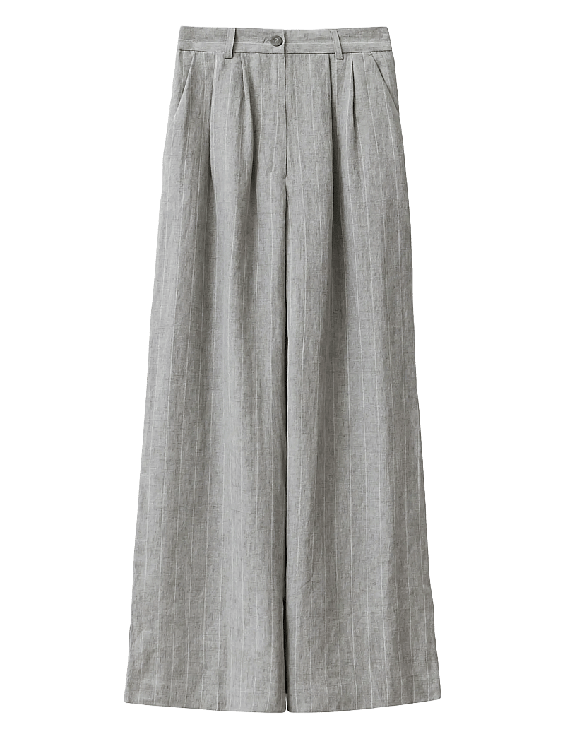A Part Of The Art - DREAMY PANTS - vida byxor - grey with white stripe - 1