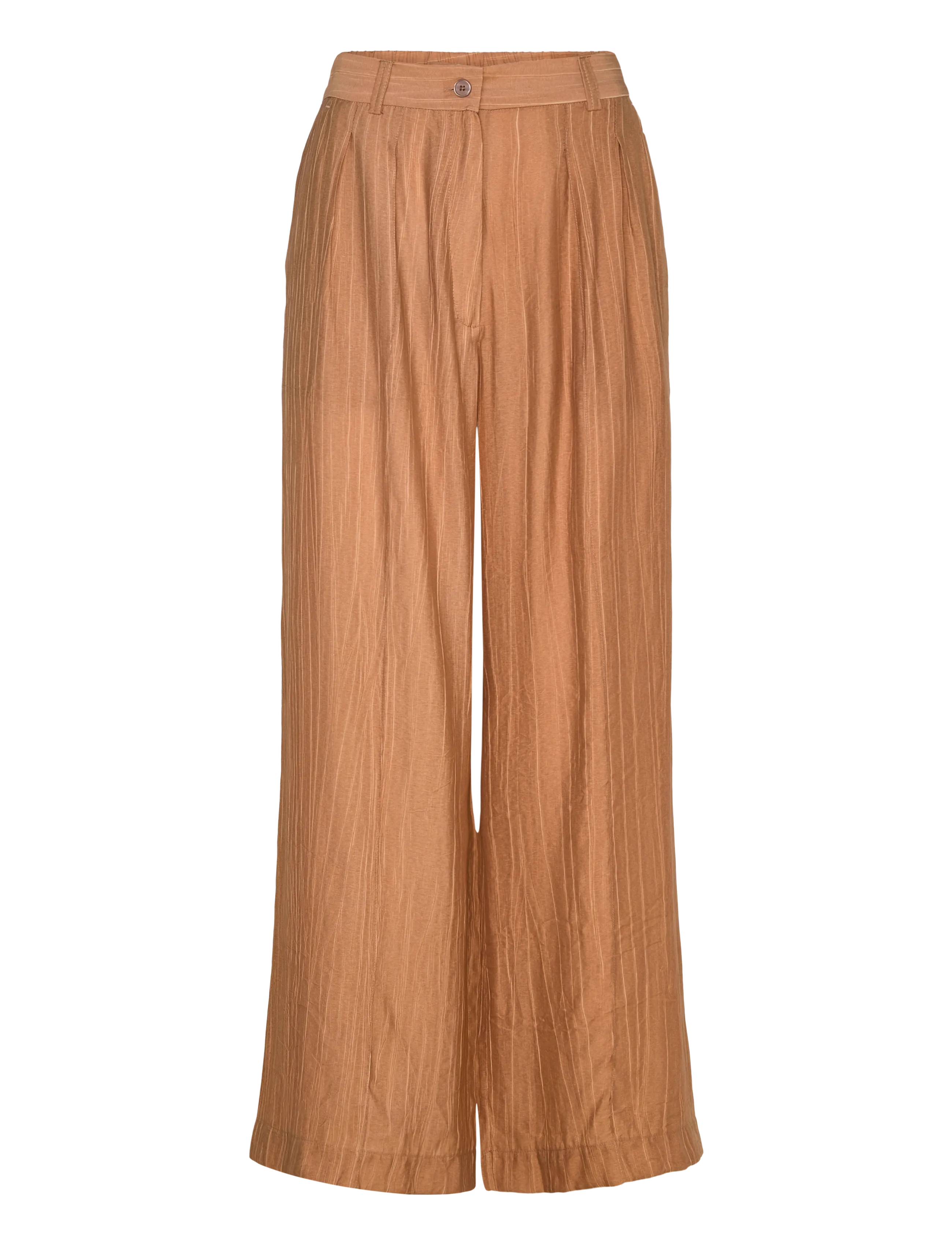 A Part Of The Art DREAMY PANTS SHEER CRINKEL - Basics - HAZELNUT / brown