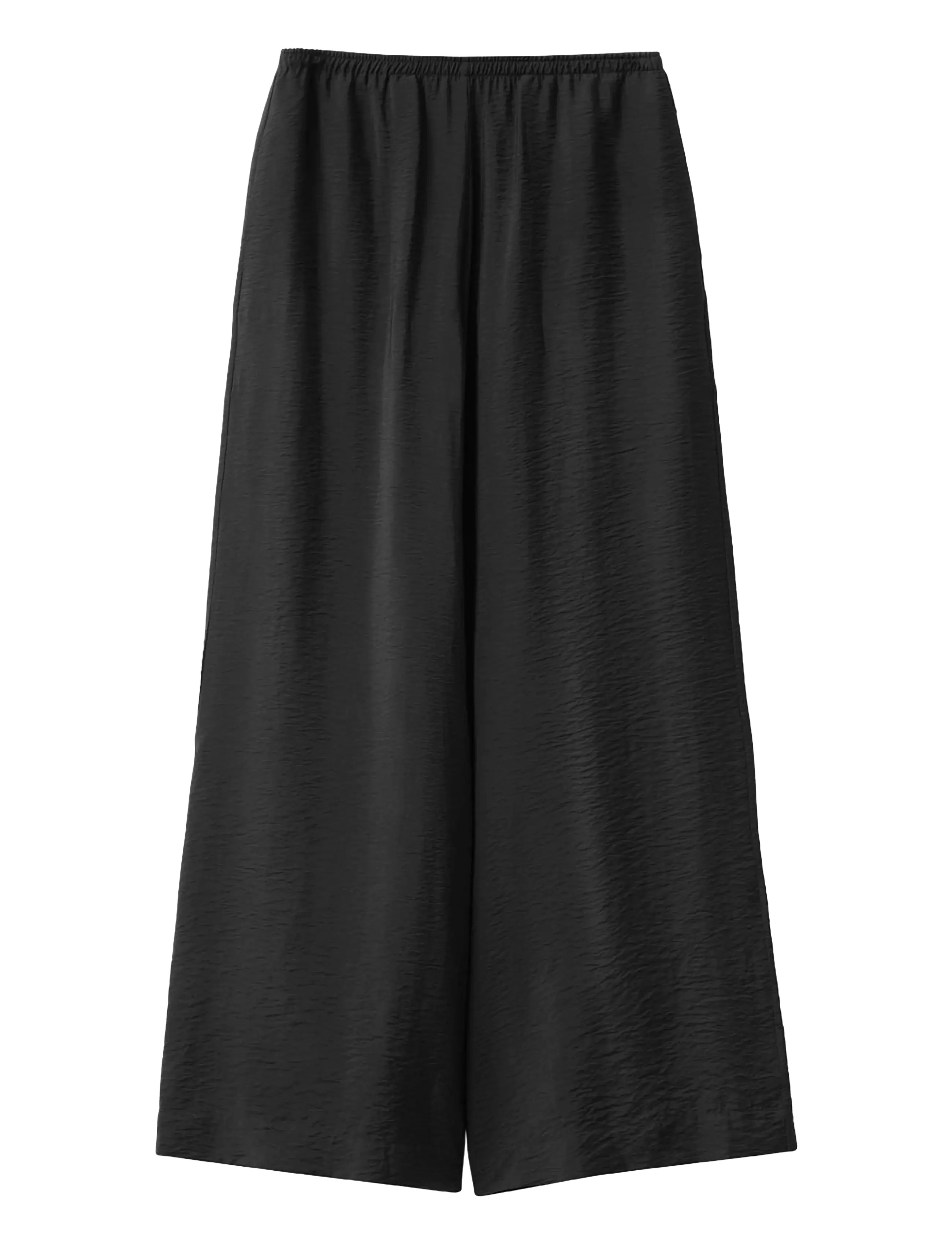 ALLURE CRINKLED PANTS - BLACK