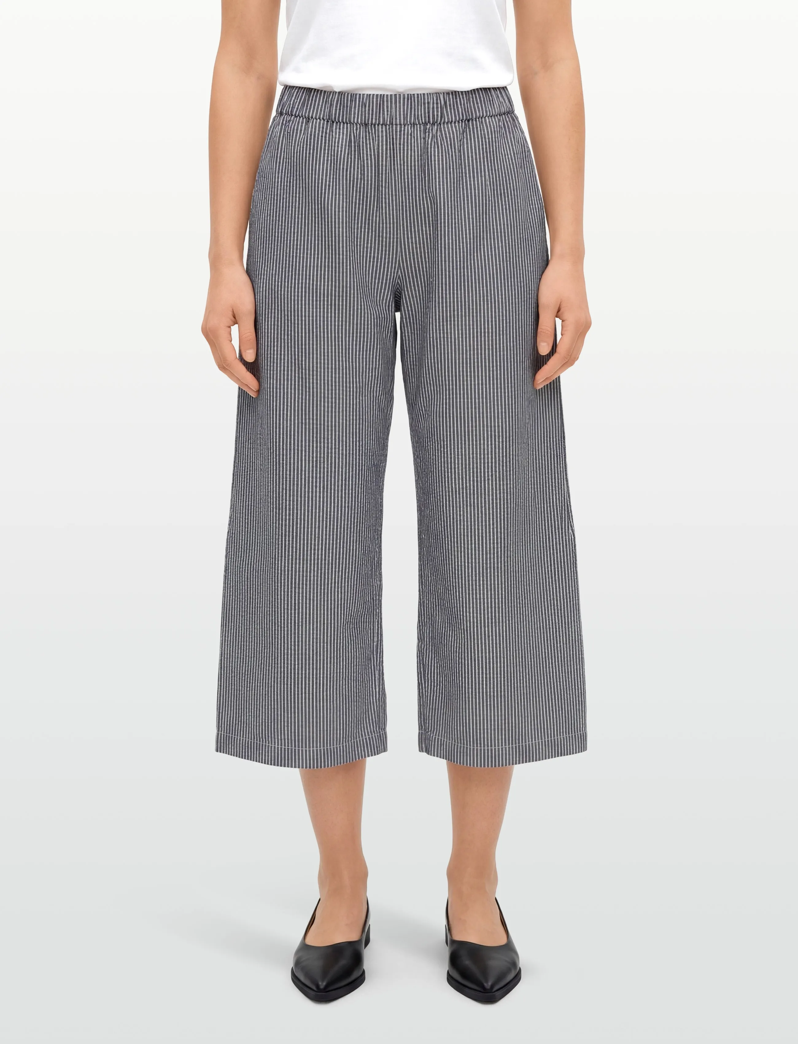 A Part Of The Art - Airy Pants - wide leg trousers - ocean layers stripe - 3