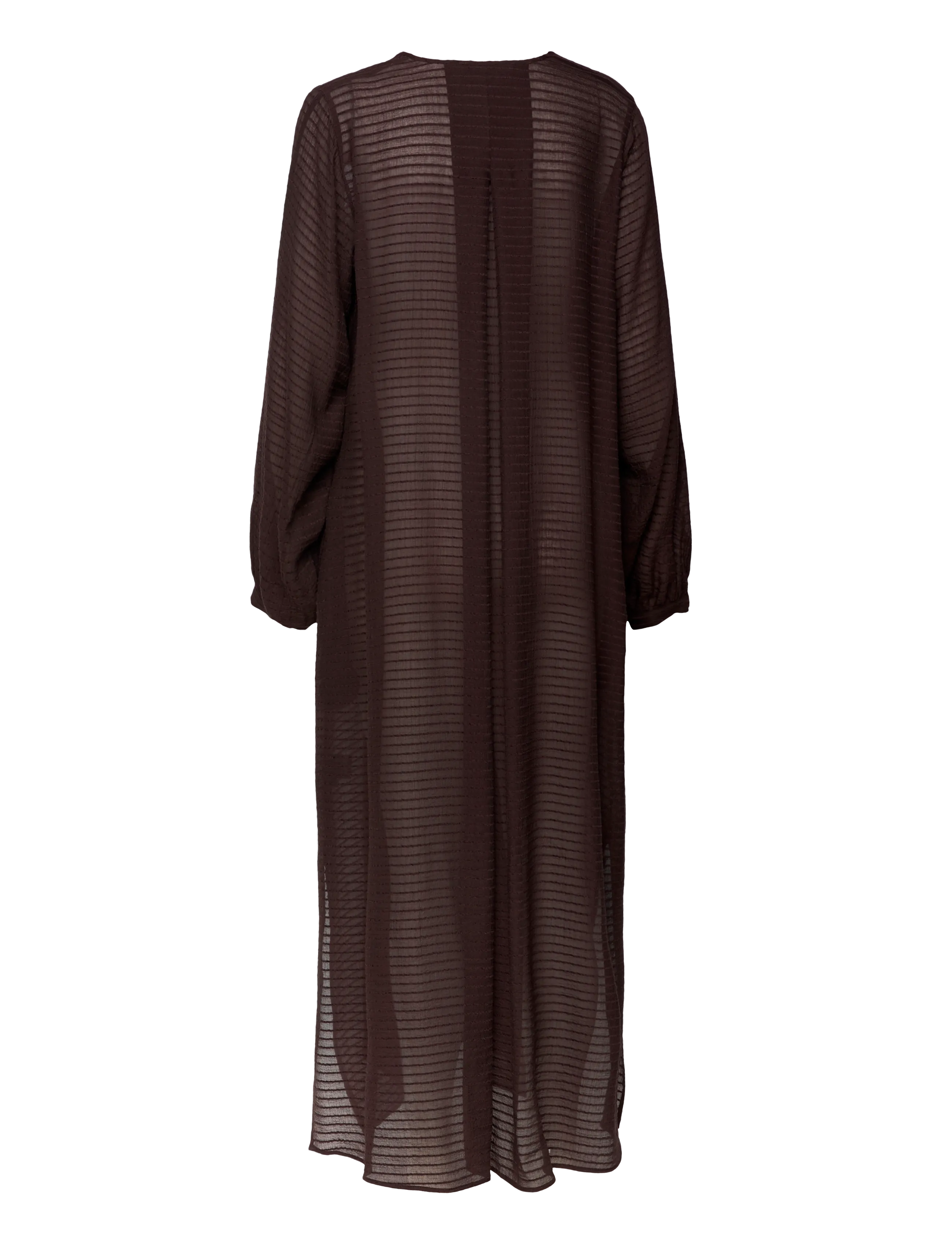 A Part Of The Art - HORIZON DRESS SHEER STRIPE - sommerkjoler - chocolate stripe - 1