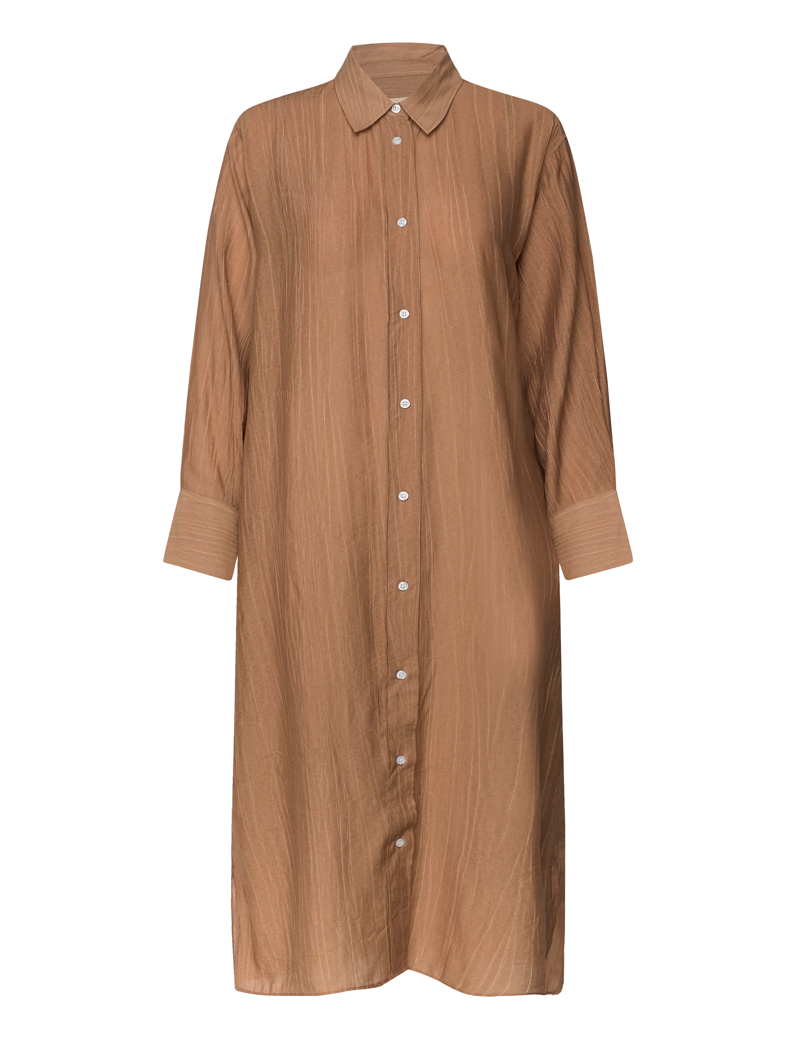 A Part Of The Art - BOLD DRESS SHEER CRINKEL - robes chemises - hazelnut - 1