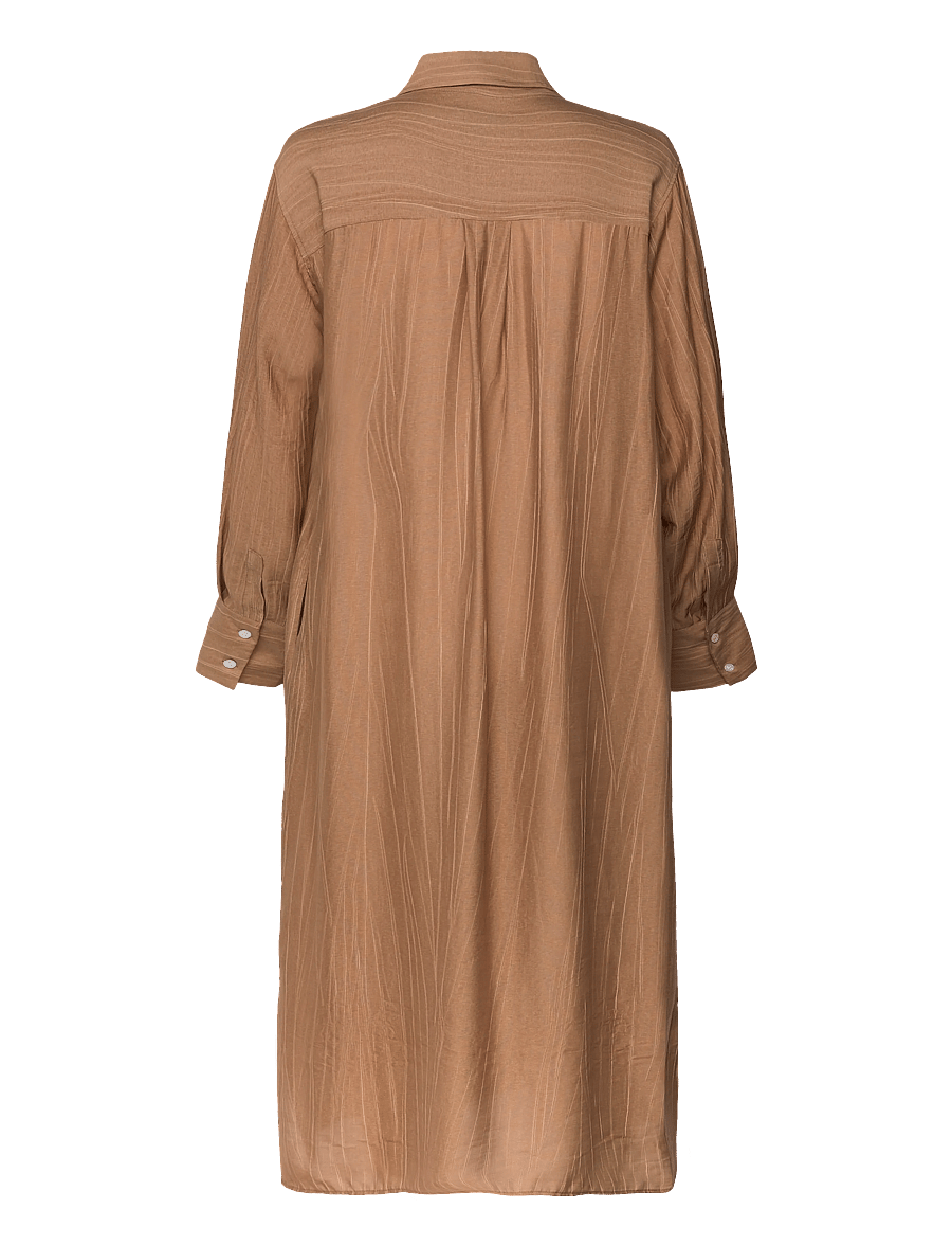 A Part Of The Art - BOLD DRESS SHEER CRINKEL - robes chemises - hazelnut - 2