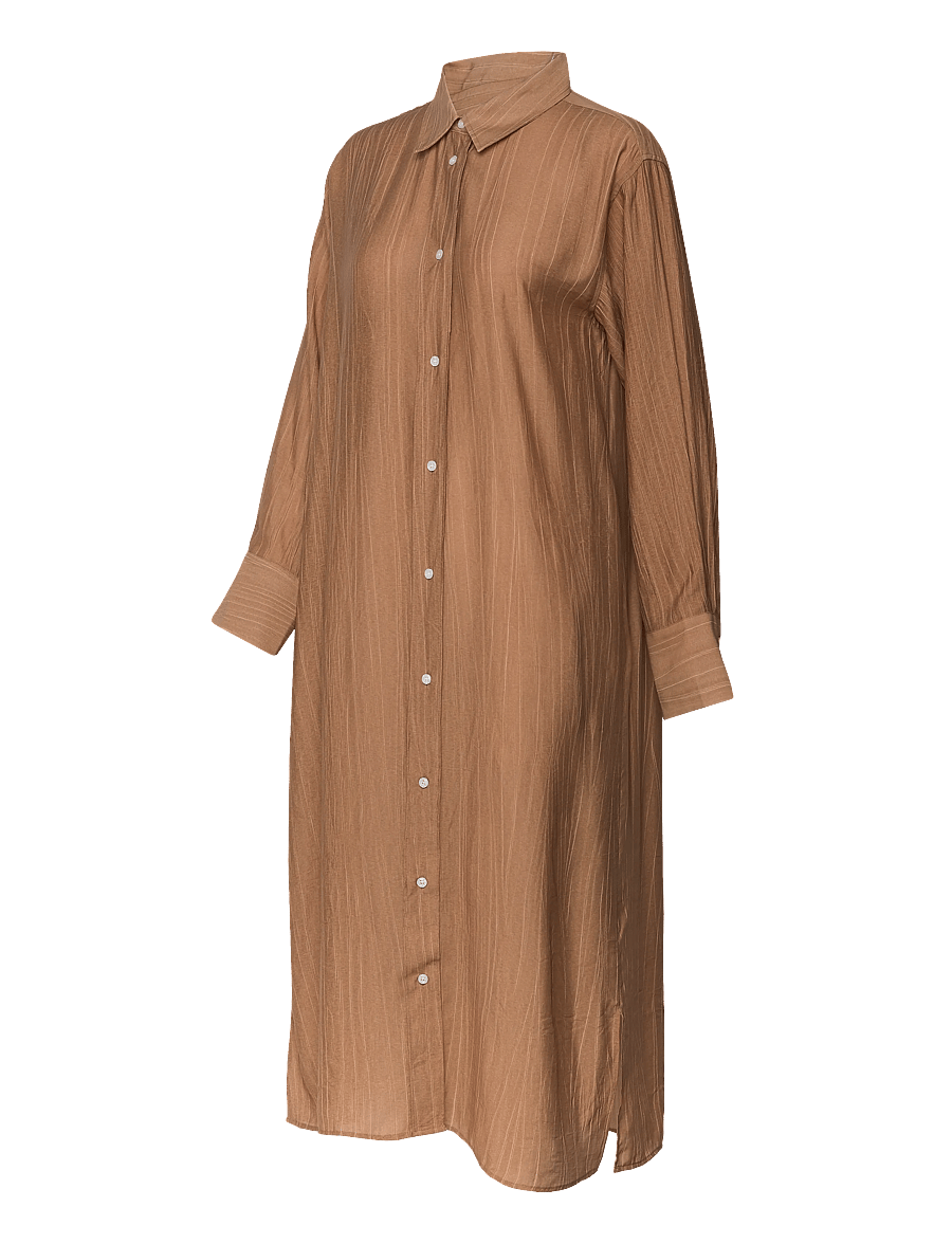 A Part Of The Art - BOLD DRESS SHEER CRINKEL - robes chemises - hazelnut - 3