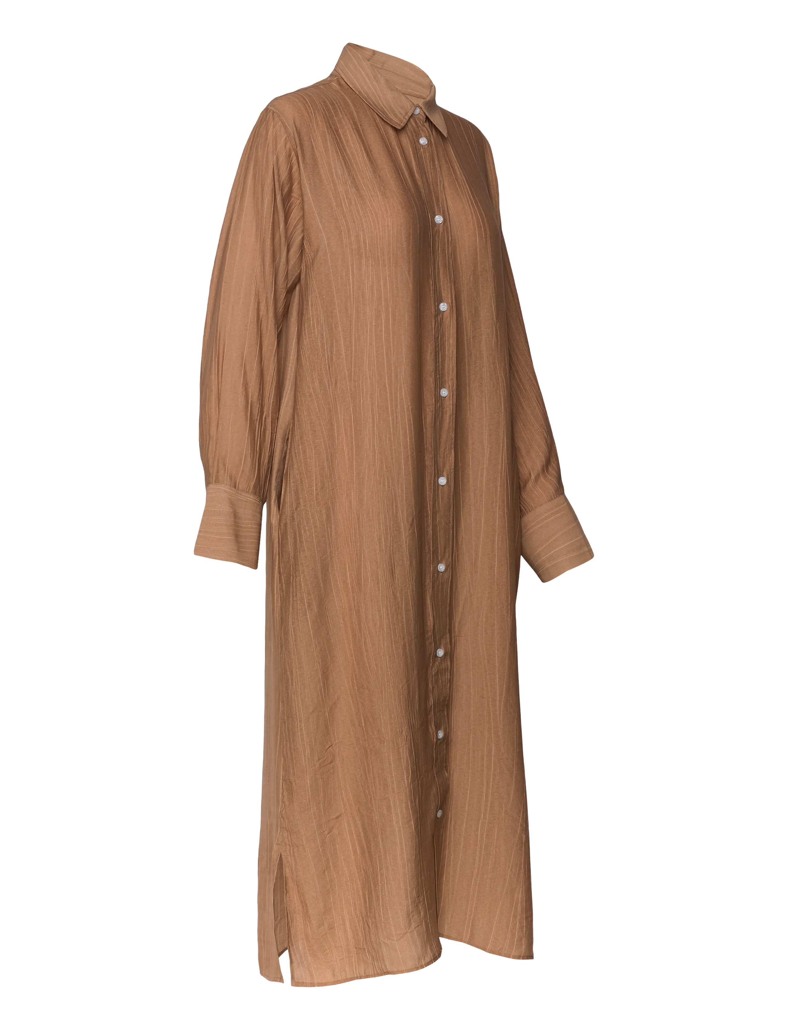 A Part Of The Art - BOLD DRESS SHEER CRINKEL - robes chemises - hazelnut - 4