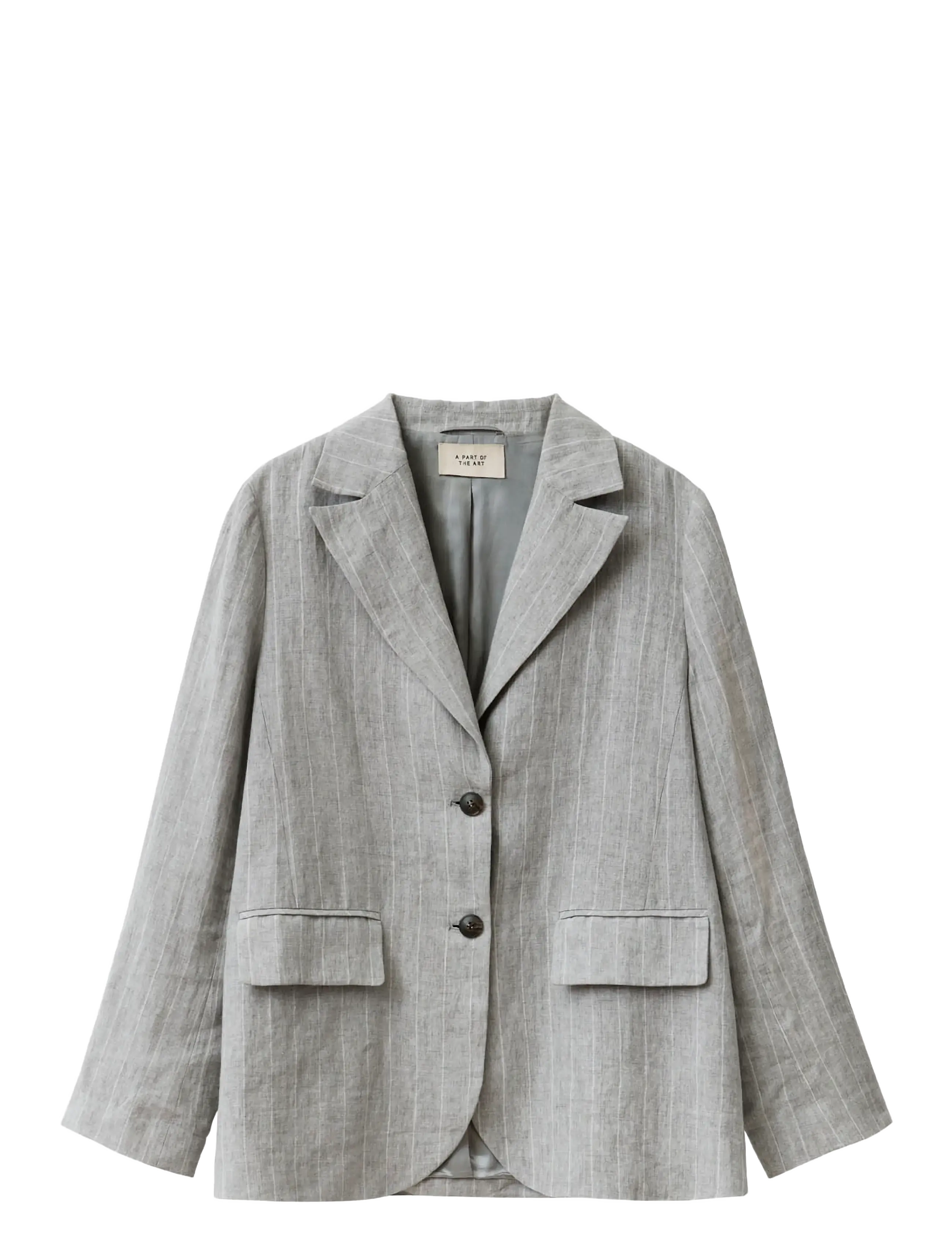 A Part Of The Art CLOUD BLAZER - Damen - GREY WITH WHITE STRIPE / grey