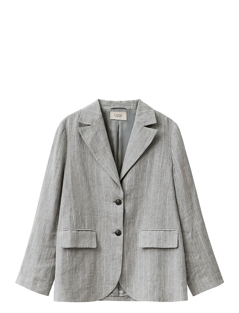 A Part Of The Art - CLOUD BLAZER - einreihige blazer - grey with white stripe - 1