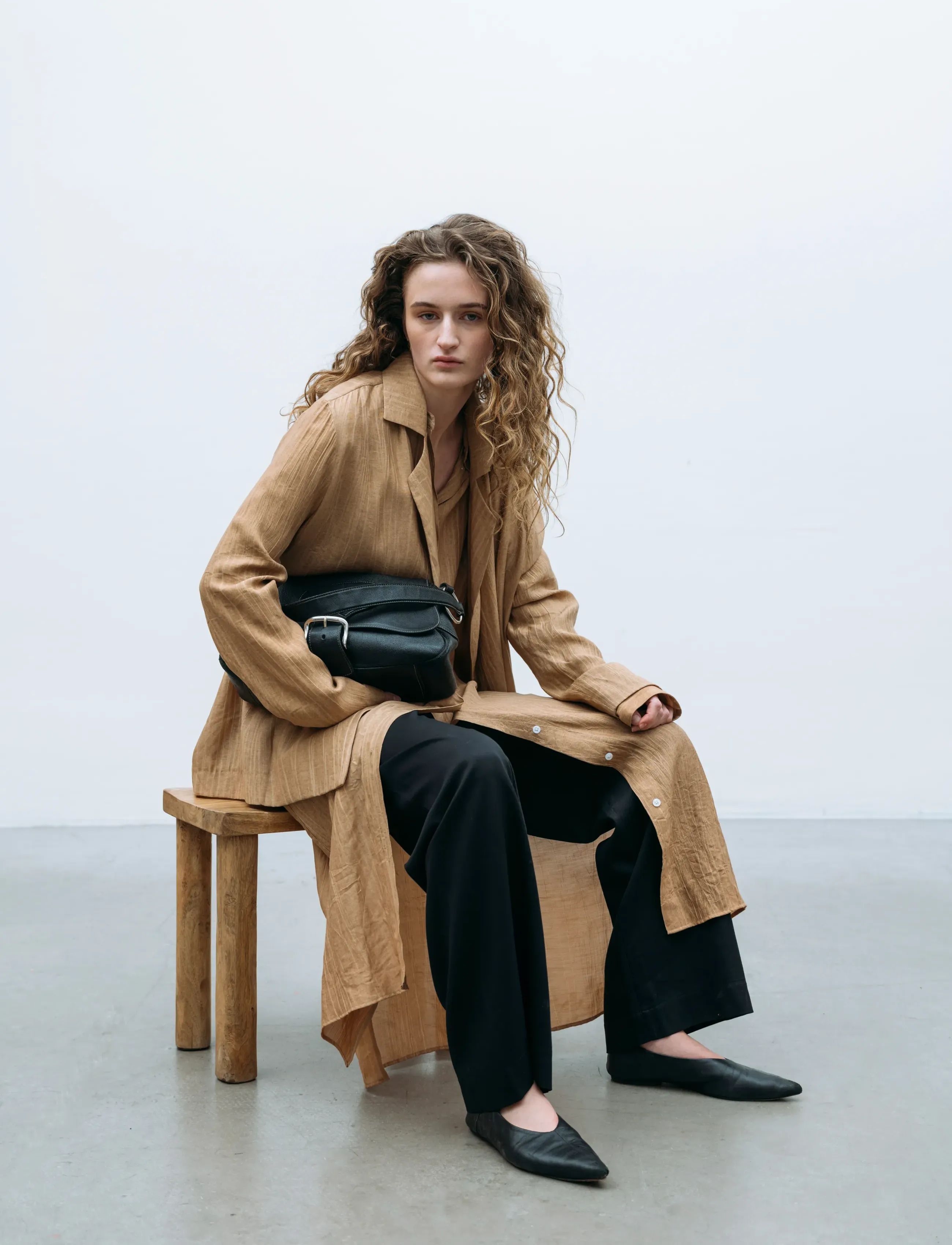 A Part Of The Art - FREE BLAZER SHEER CRINKEL - zweireihige blazer - hazelnut - 3