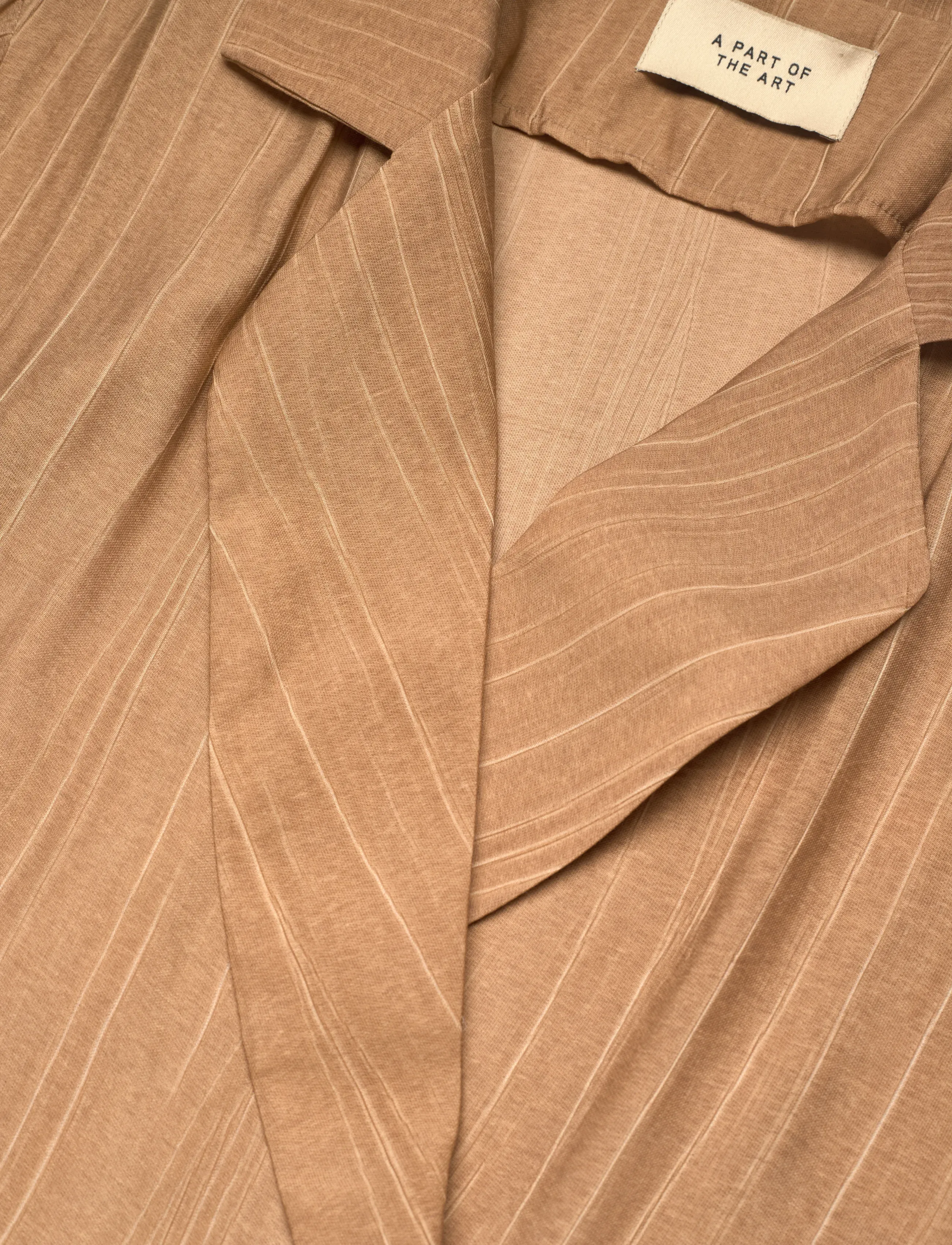 A Part Of The Art - FREE BLAZER SHEER CRINKEL - zweireihige blazer - hazelnut - 5