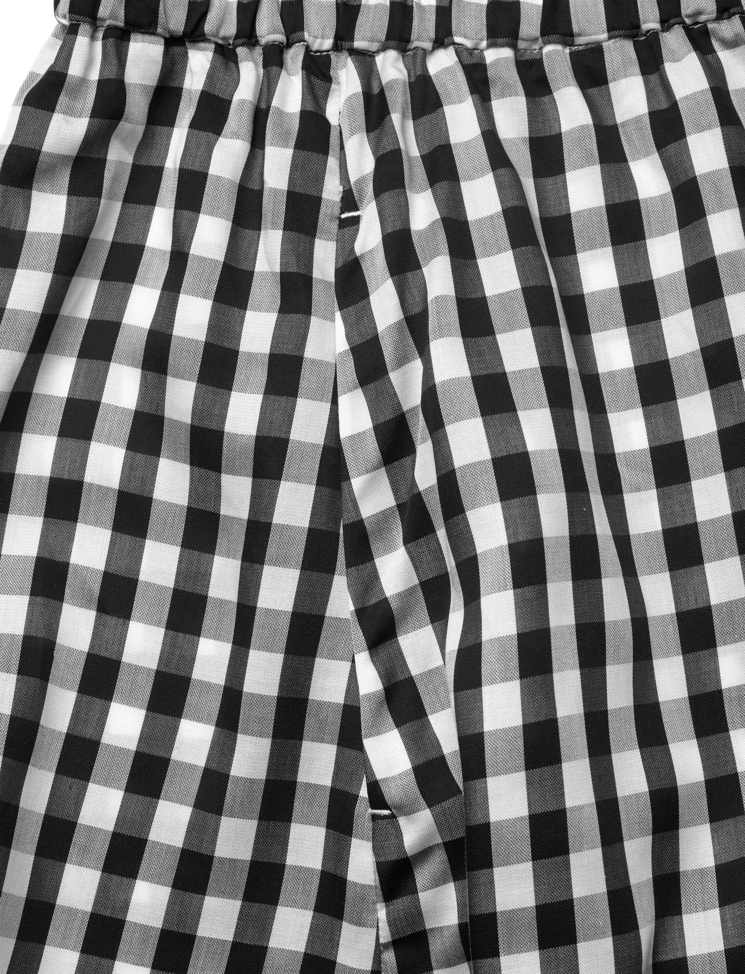 A Part Of The Art - ALLURE SHORTS - black and white check - 3