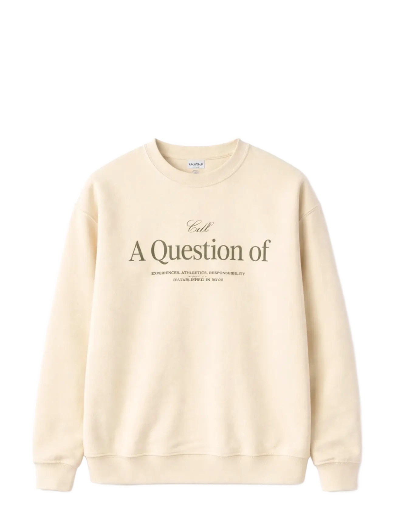 A QUESTION OF Sweat Emb Cream - M - Herren