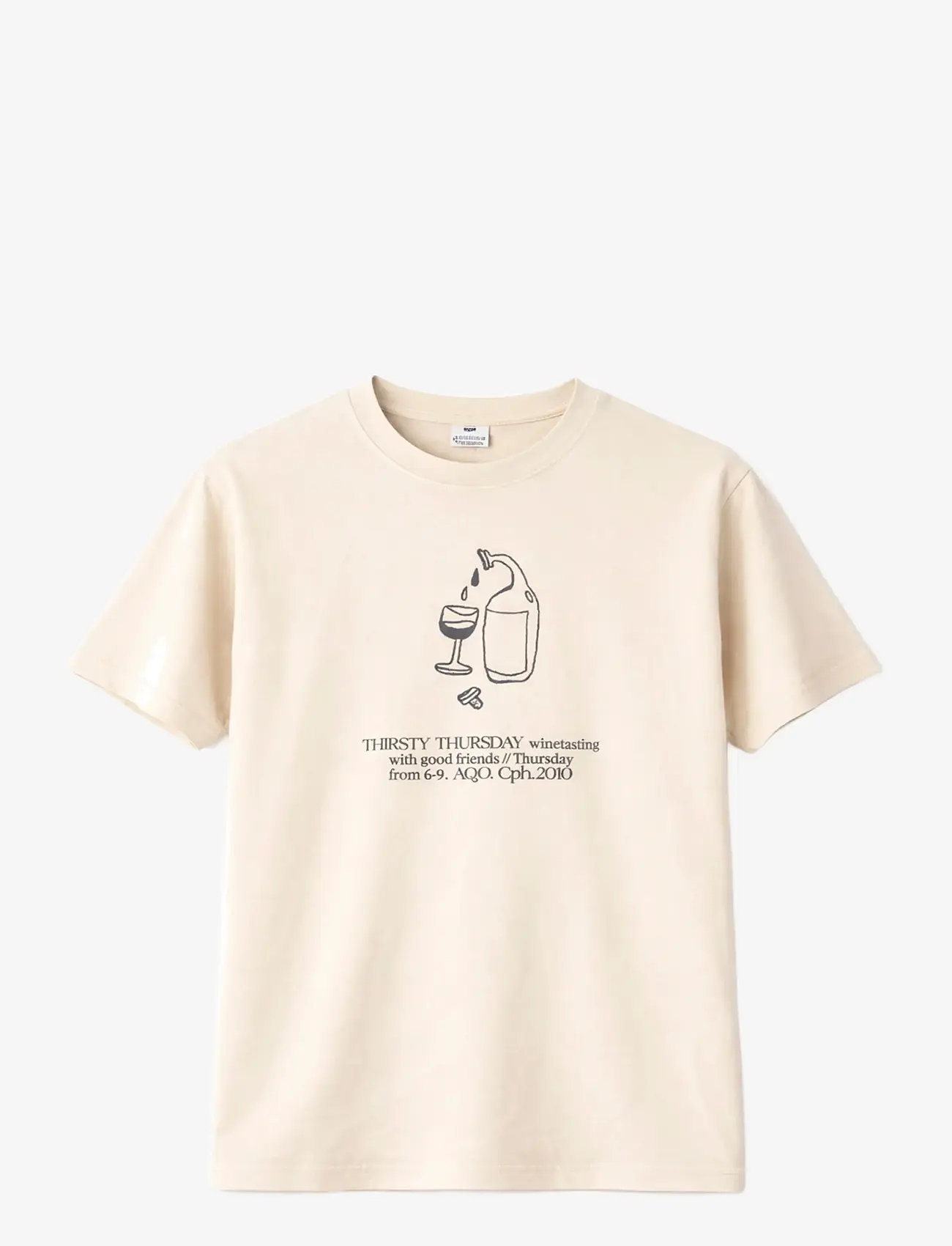 A QUESTION OF - Tee Print Emb - laveste priser - angora - 1