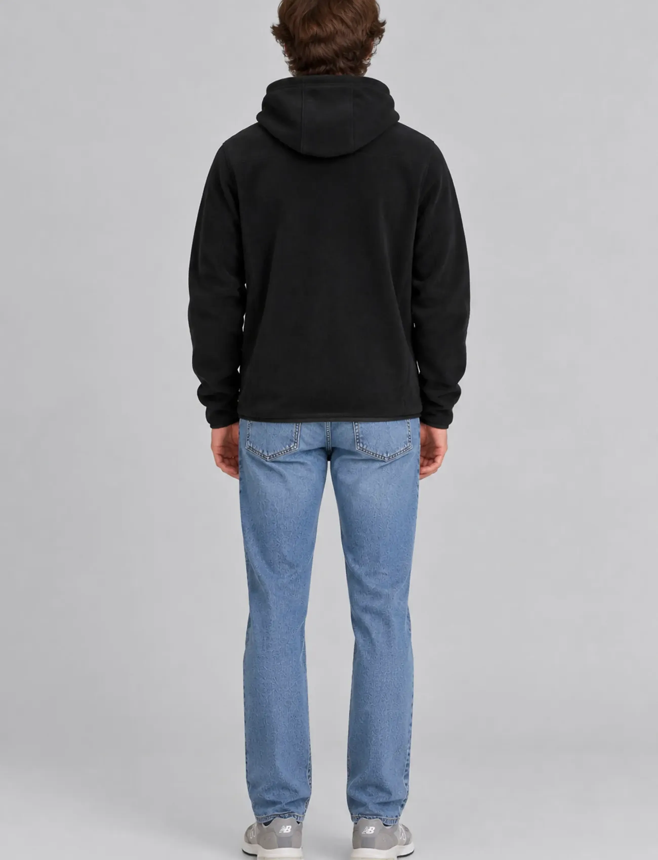 A QUESTION OF - David Micro Fleece Hoodie - sweatshirts - black - 4