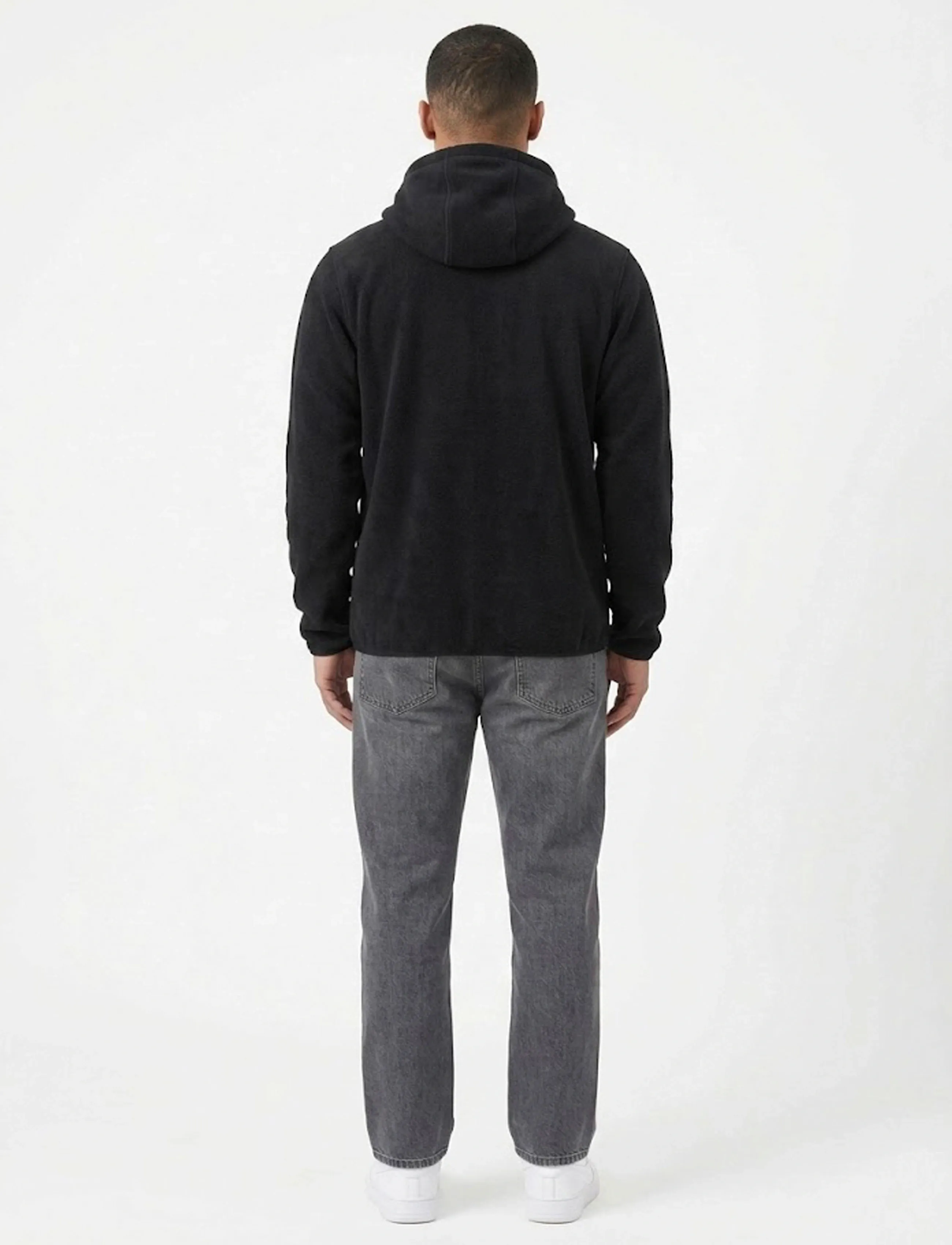 A QUESTION OF - David Micro Fleece Hoodie - sweatshirts - black - 4