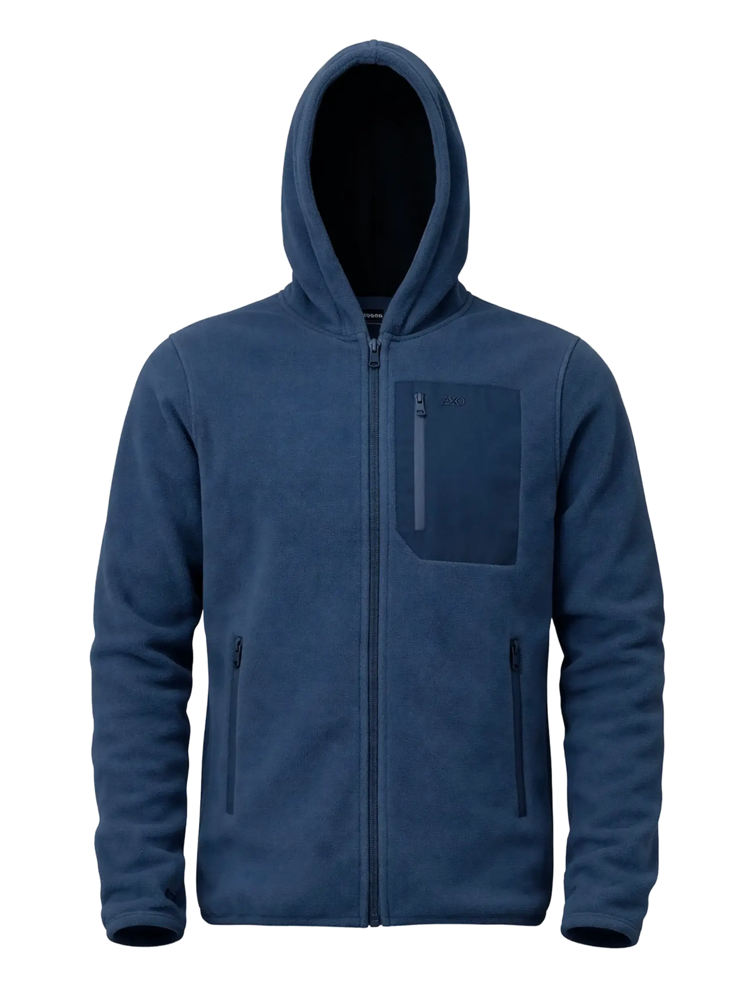 A QUESTION OF David Micro Fleece Hoodie - Vidējais slānis – virsjakas - NAVY / navy