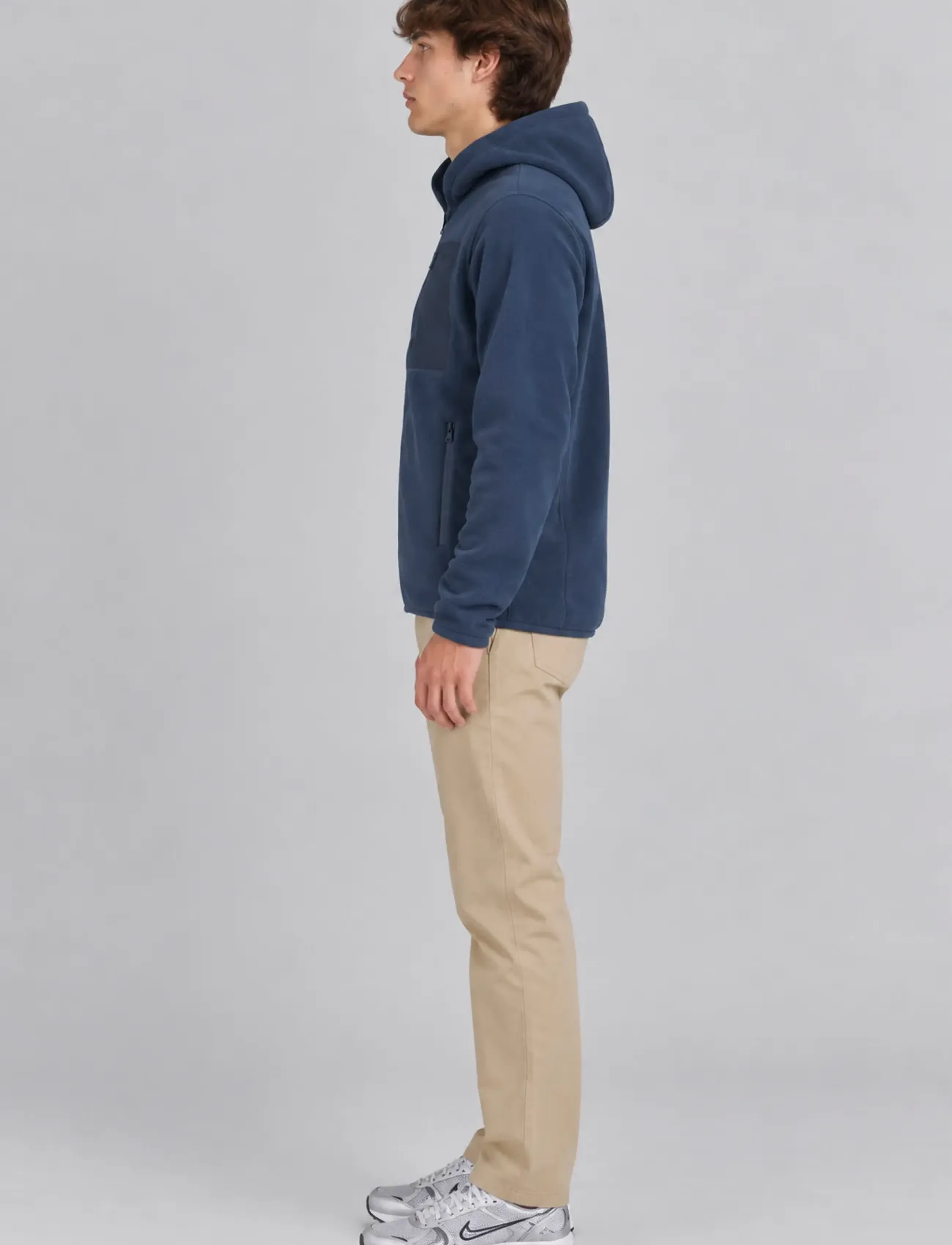 A QUESTION OF - David Micro Fleece Hoodie - sweatshirts - navy - 3