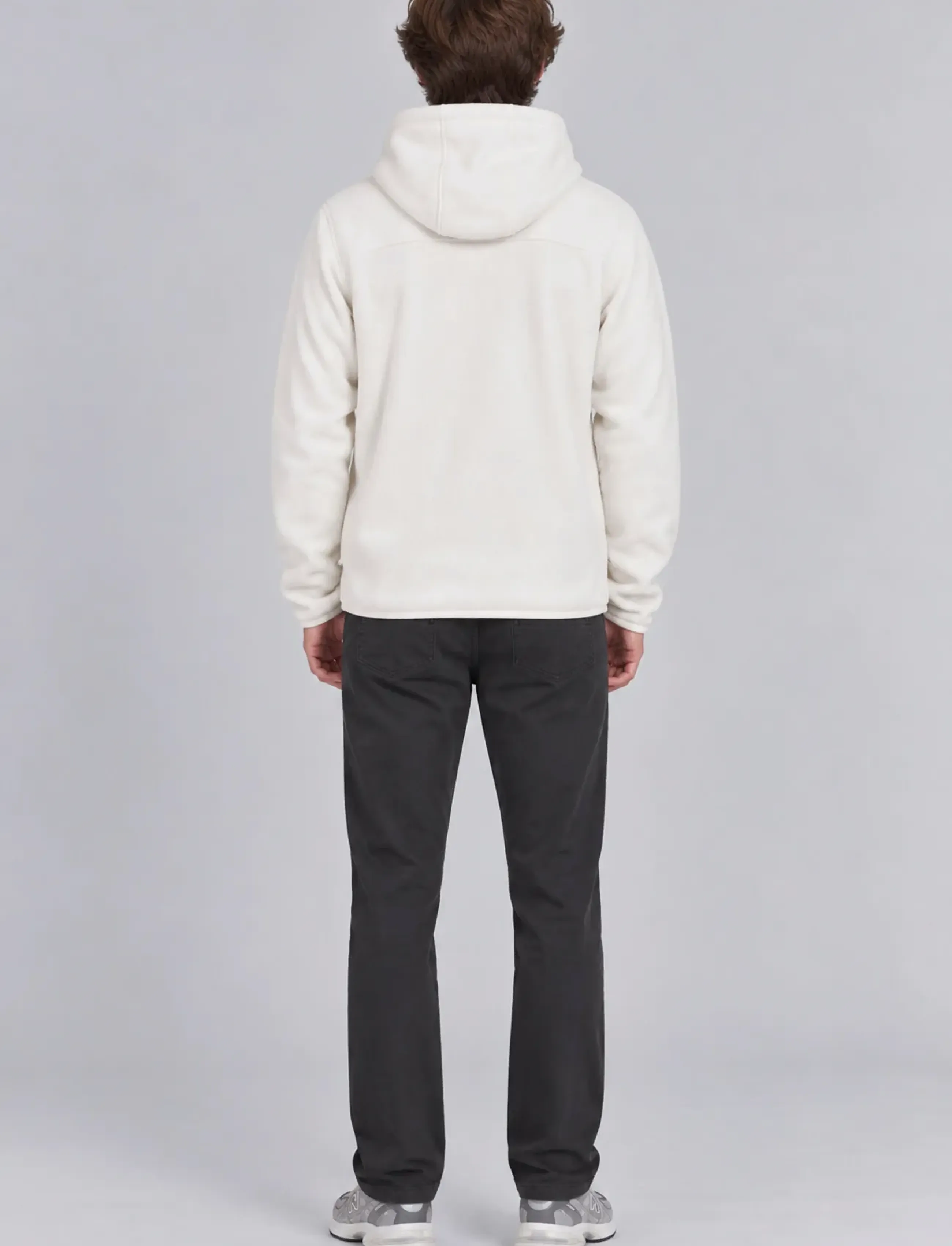 A QUESTION OF - David Micro Fleece Hoodie - sweatshirts - snow - 4
