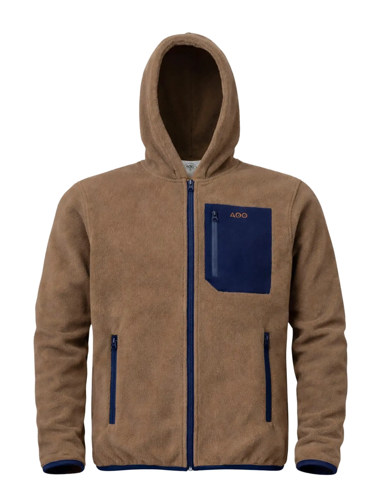 A QUESTION OF David Micro Fleece Hoodie Braun - M - Herren