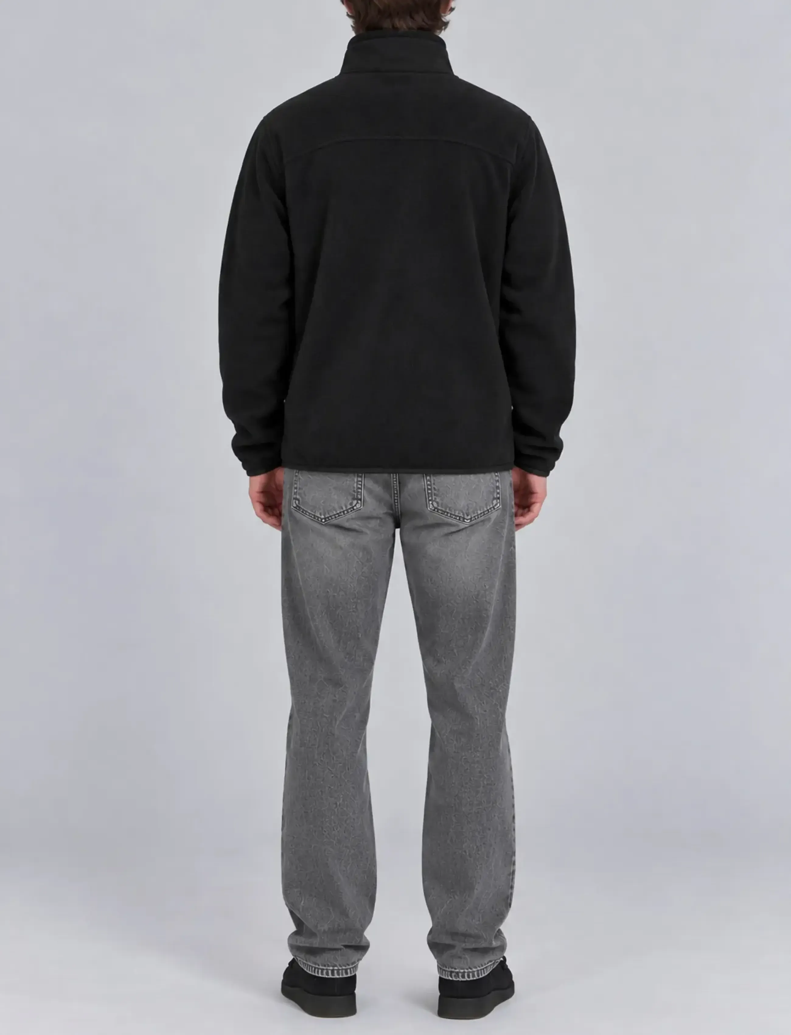 A QUESTION OF - David Micro Fleece Zipper - sweatshirts - black - 4