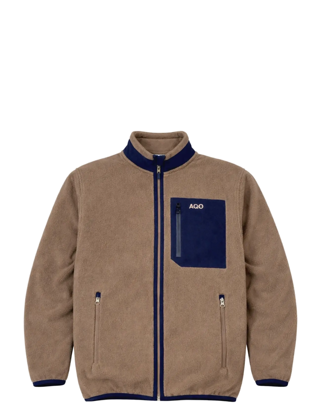 A QUESTION OF David Micro Fleece Zipper Braun - XL - Herren