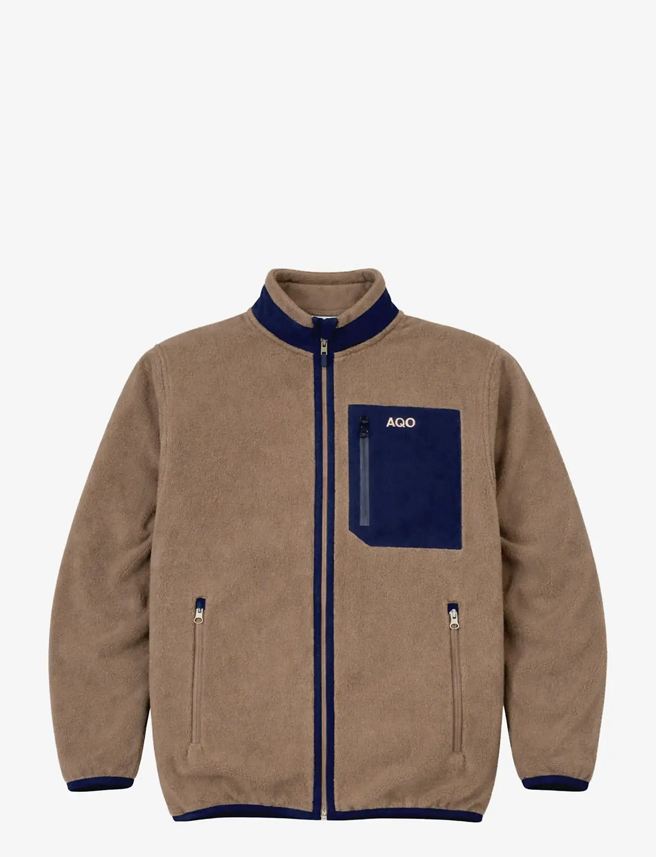 A QUESTION OF - David Micro Fleece Zipper - sweatshirts - teak brown - 1