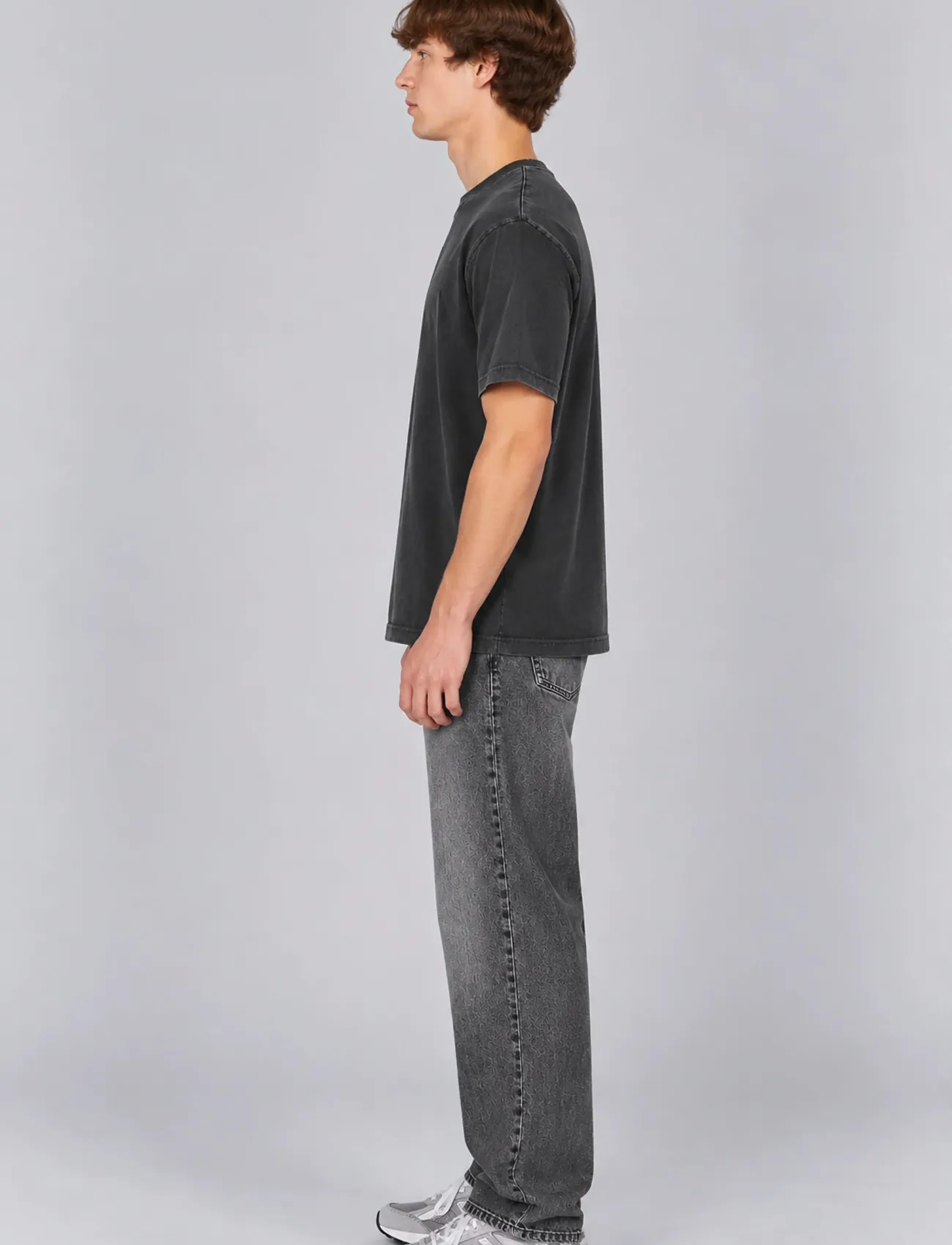 A QUESTION OF - Anders Tee Garment Dyed - sügisesed riided - black - 3