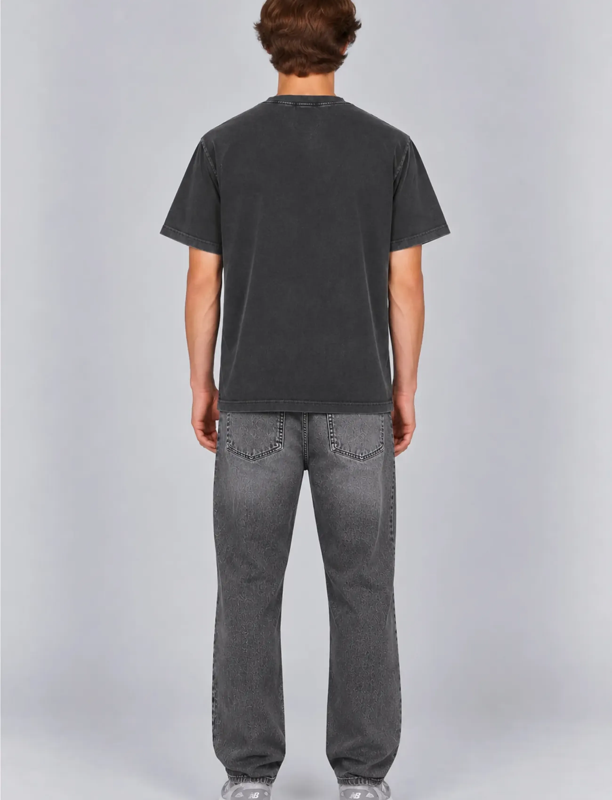 A QUESTION OF - Anders Tee Garment Dyed - sügisesed riided - black - 4