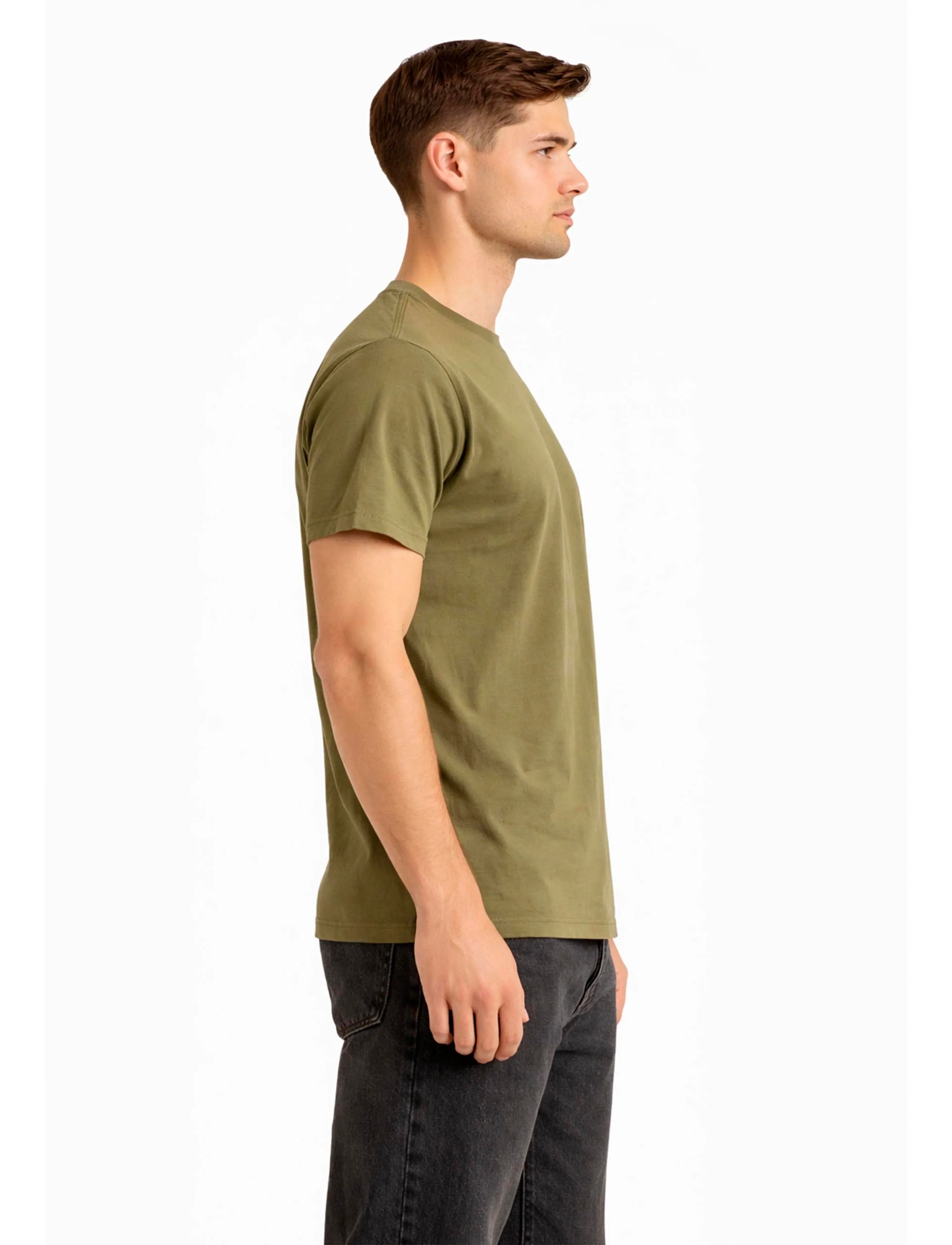 A QUESTION OF - Anders Tee Garment Dyed - laveste priser - dusty green - 3