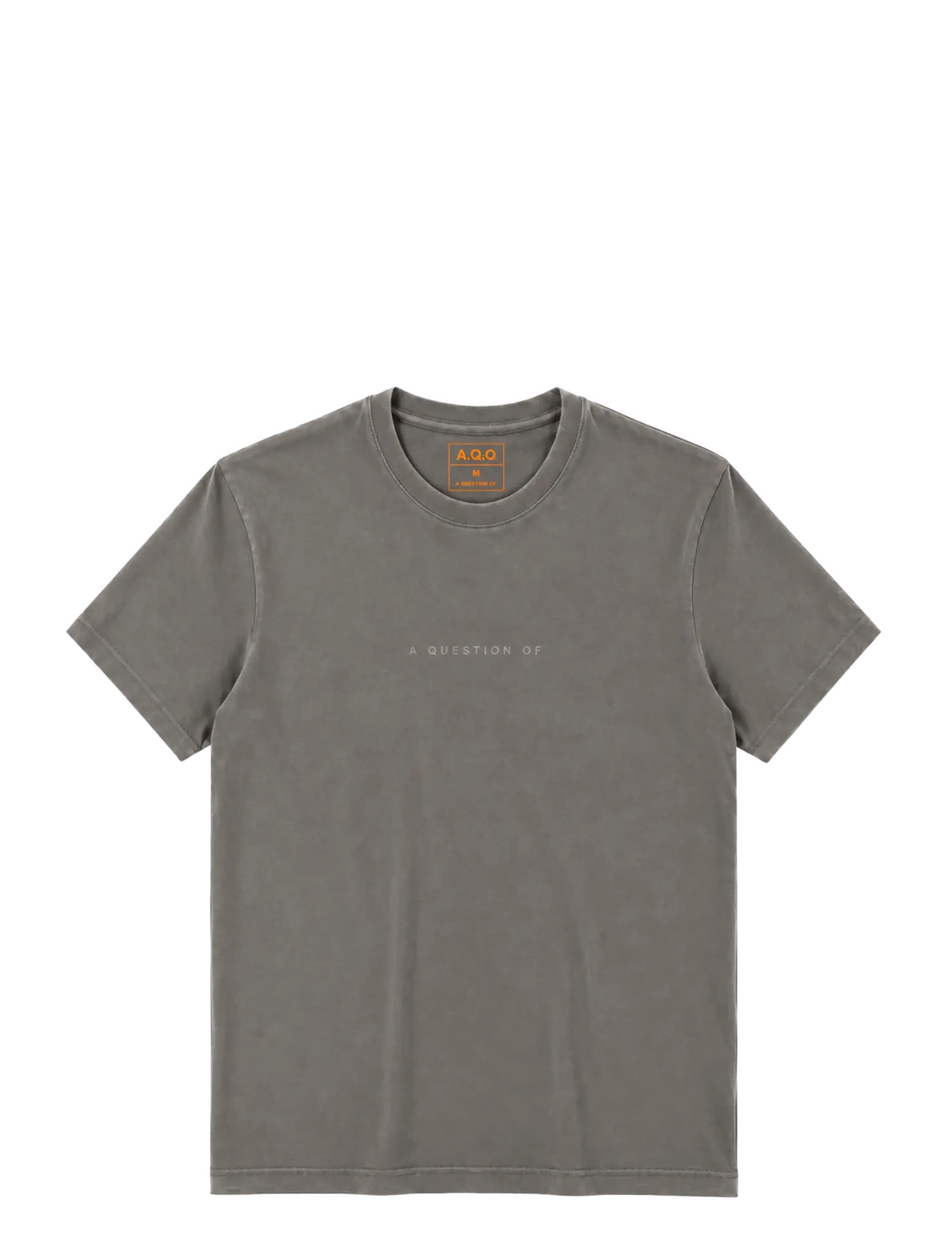 A QUESTION OF Anders Tee Garment Dyed - T-Shirts - GREY / grey