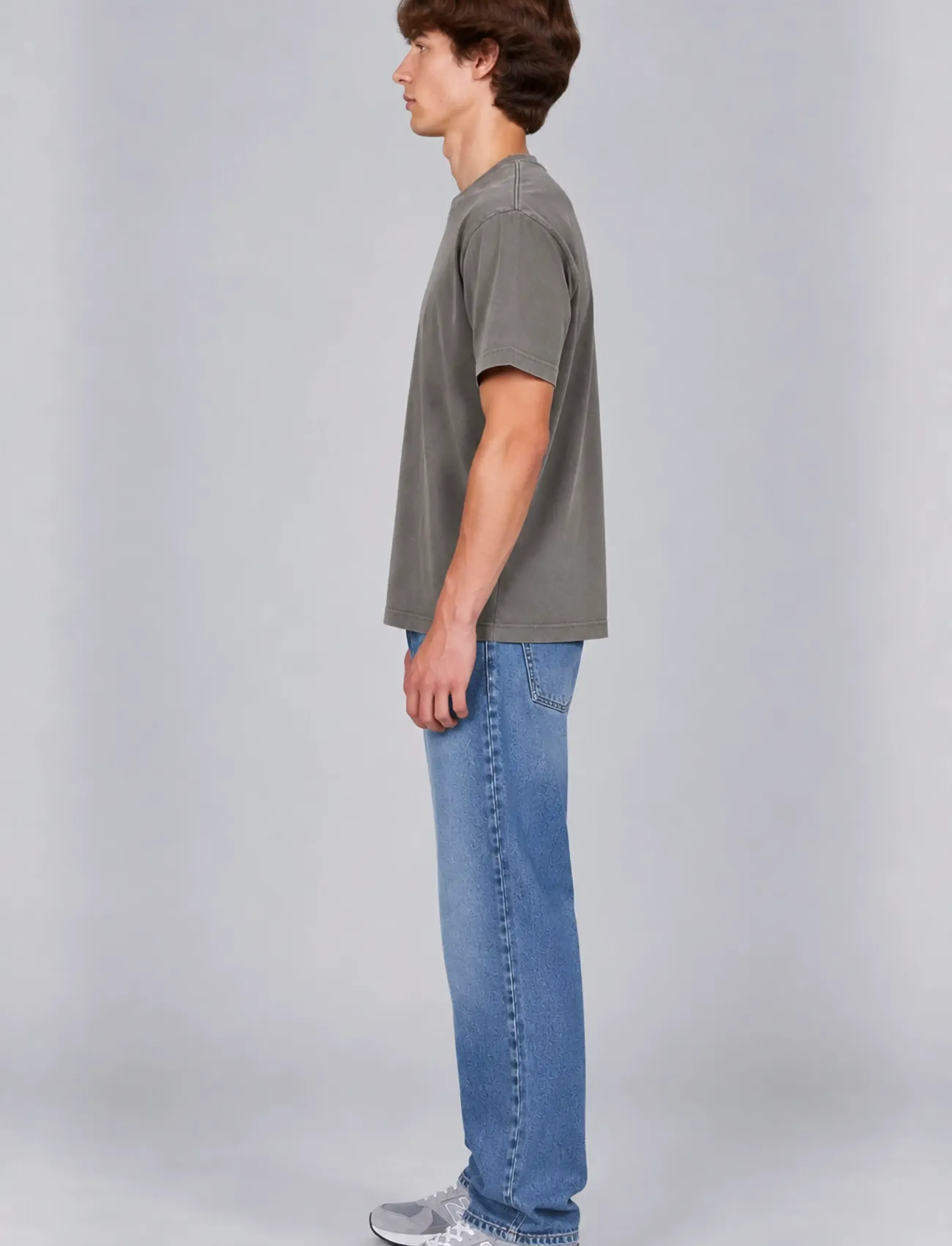 A QUESTION OF - Anders Tee Garment Dyed - t-shirts - grey - 3