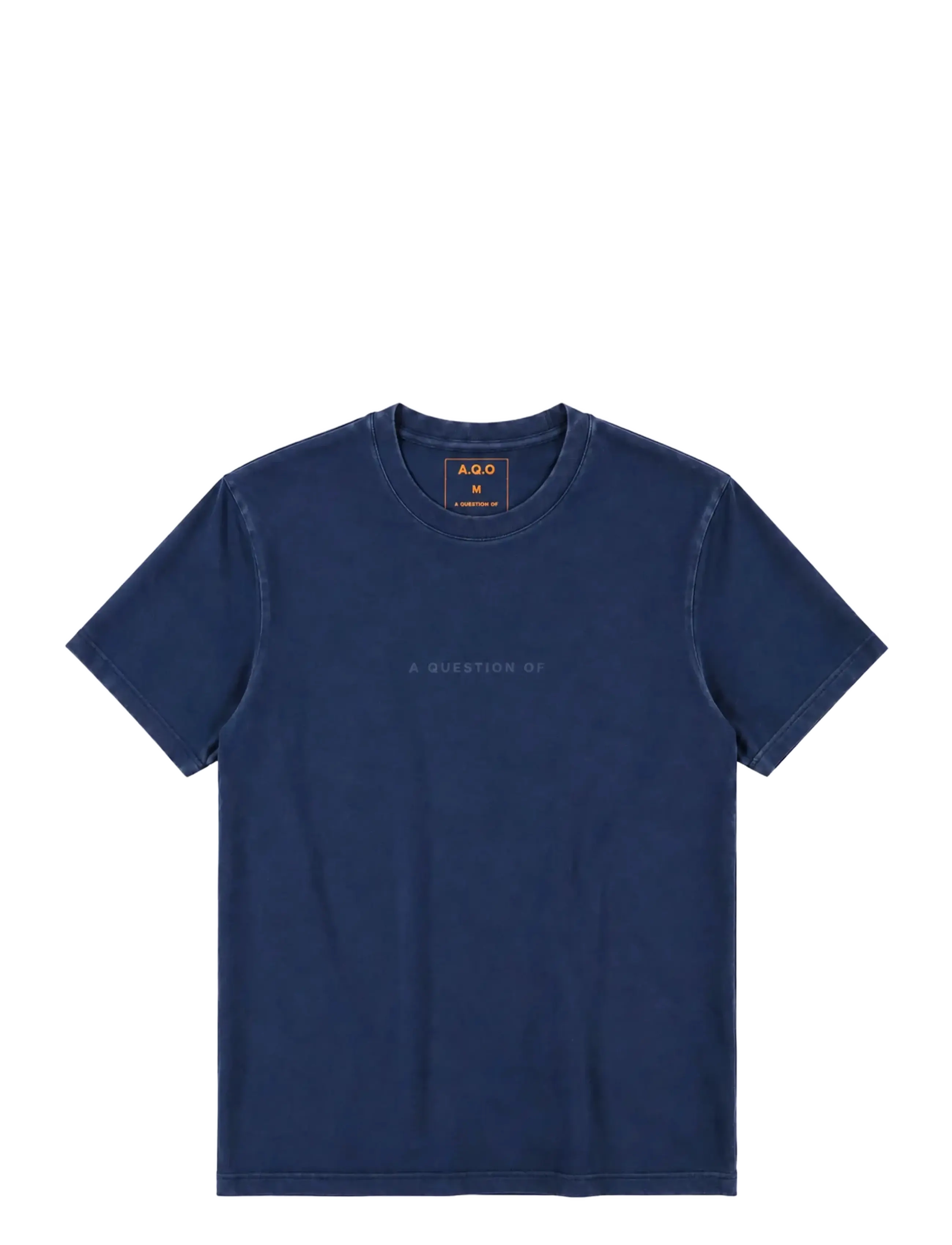 A QUESTION OF Anders Tee Garment Dyed - T-Shirts - INDIGO / navy