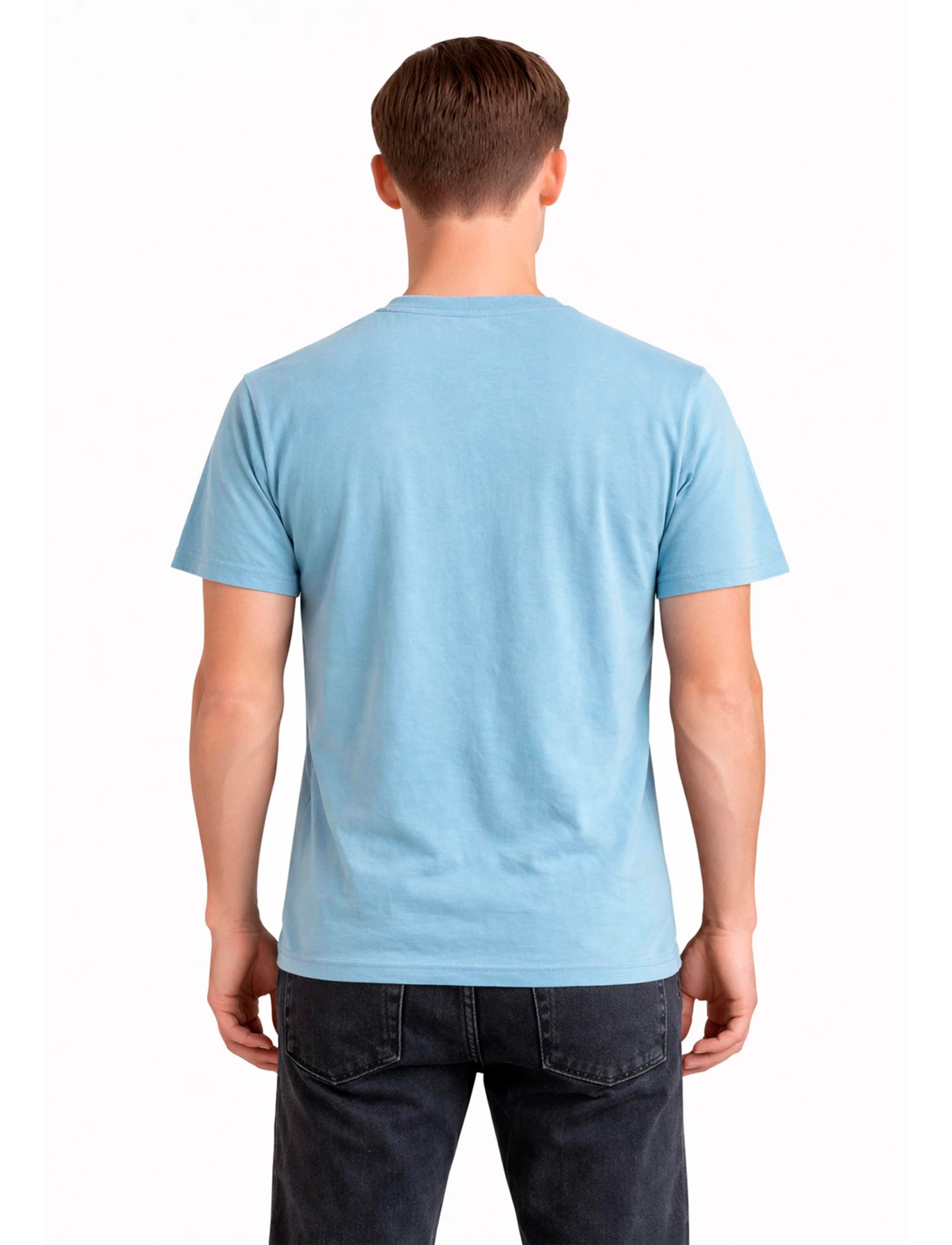 A QUESTION OF - Anders Tee Garment Dyed - laveste priser - light blue - 4