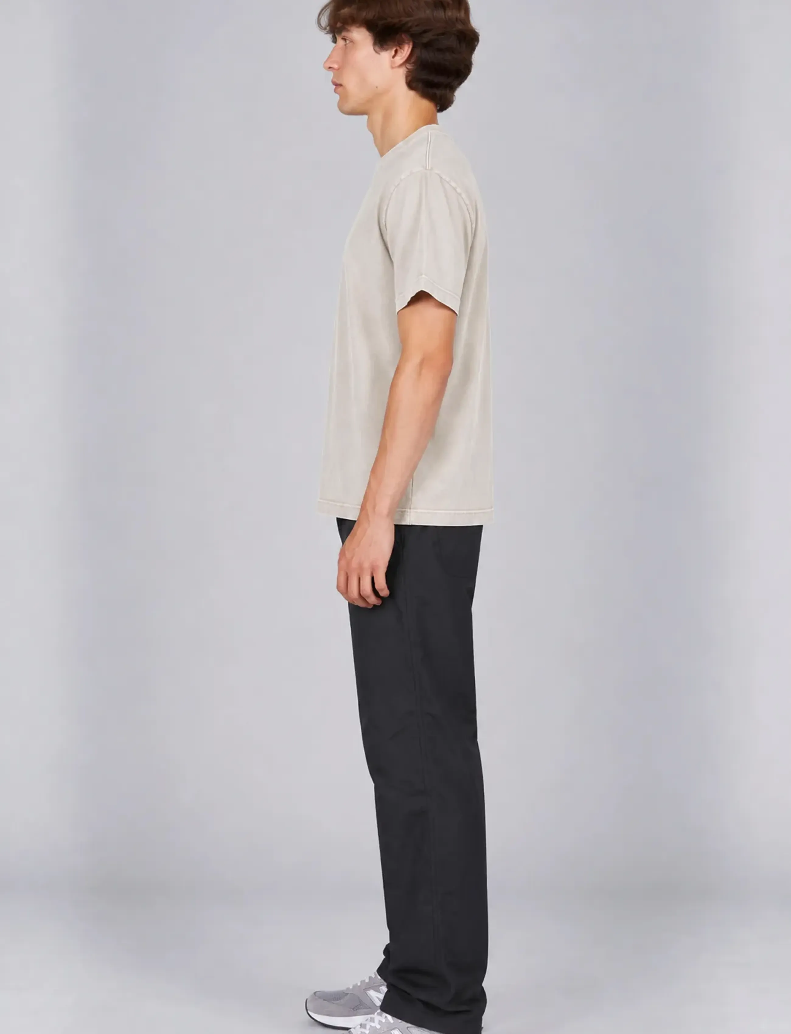 A QUESTION OF - Anders Tee Garment Dyed - höstkläder - off white - 3