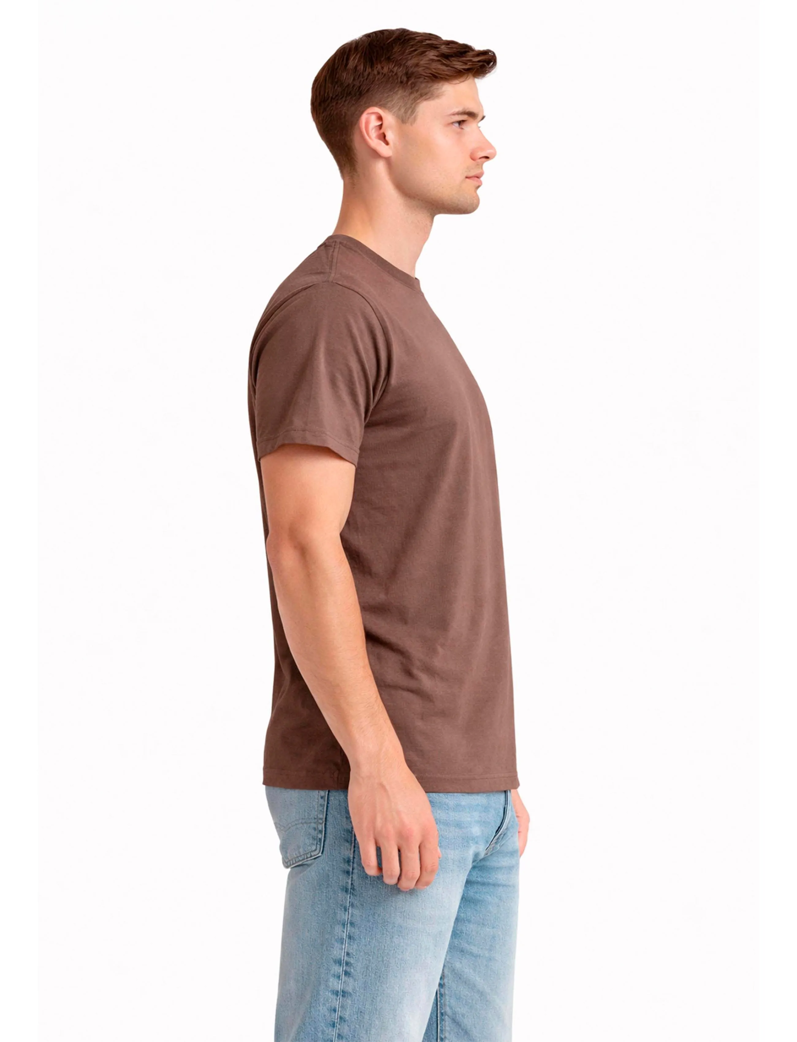 A QUESTION OF - Anders Tee Garment Dyed - laveste priser - teak brown - 3