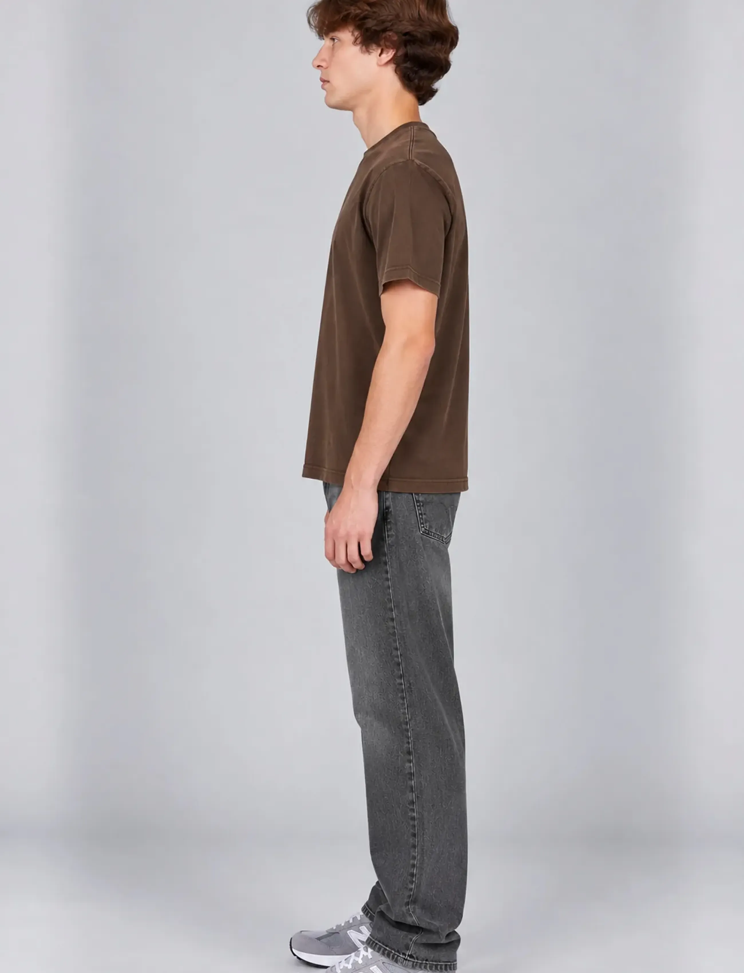 A QUESTION OF - Anders Tee Garment Dyed - sügisesed riided - teak brown - 3