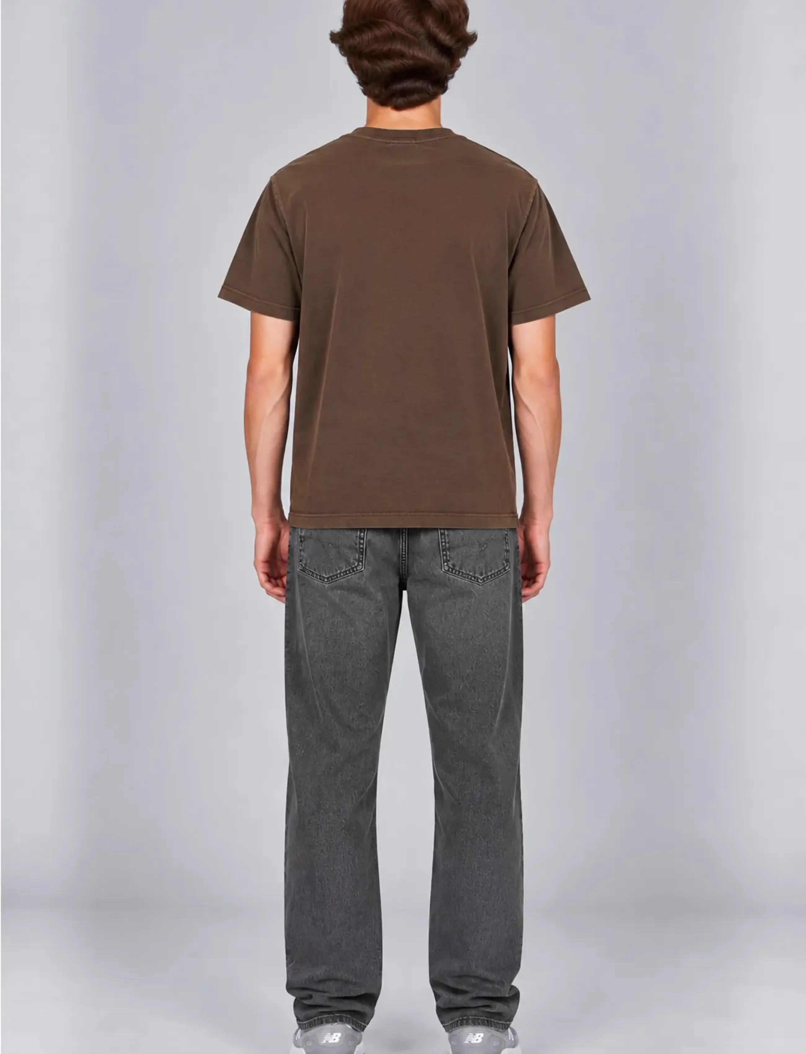 A QUESTION OF - Anders Tee Garment Dyed - sügisesed riided - teak brown - 4