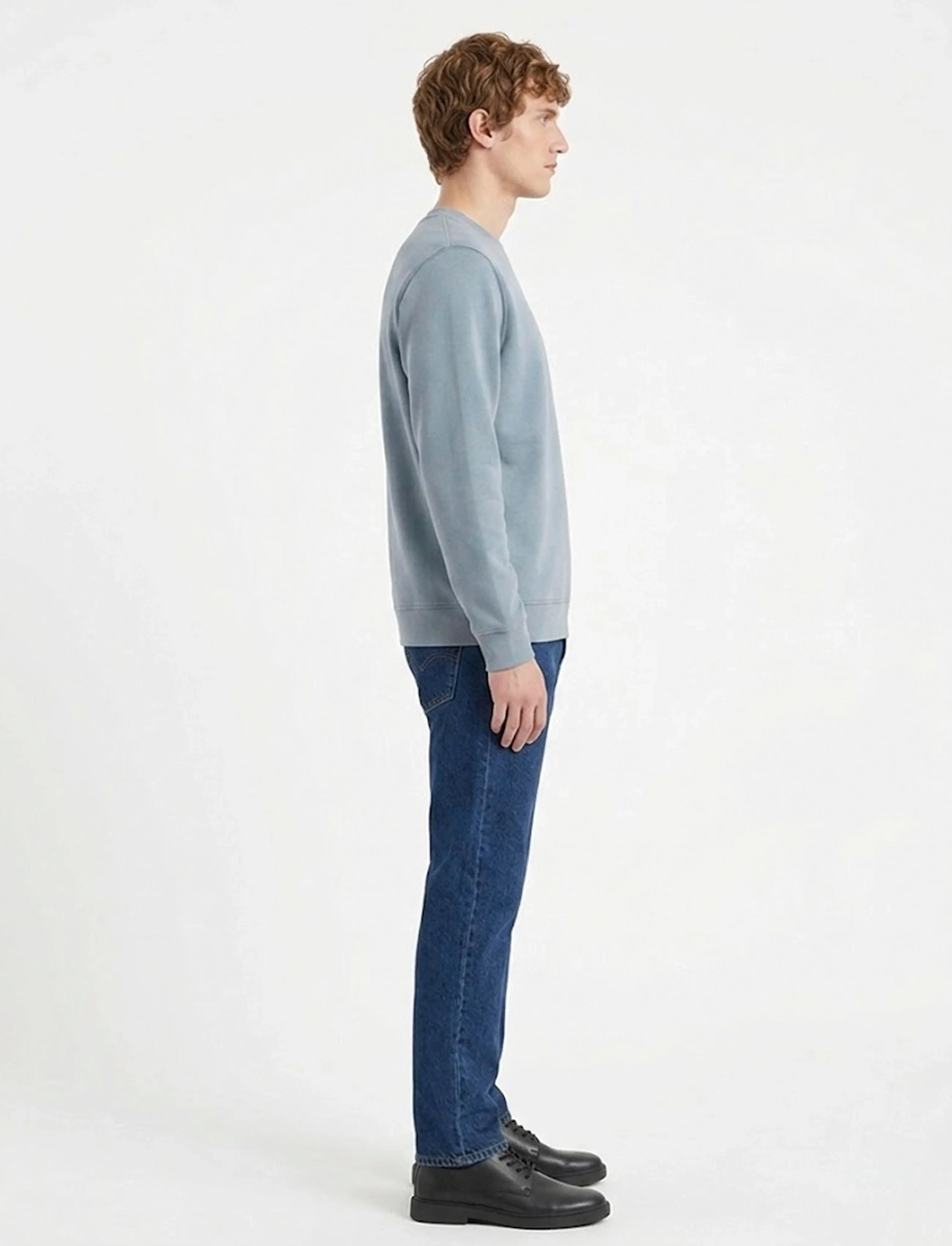 A QUESTION OF - Johannes Crewneck Garment Dyed - laveste priser - light blue - 3