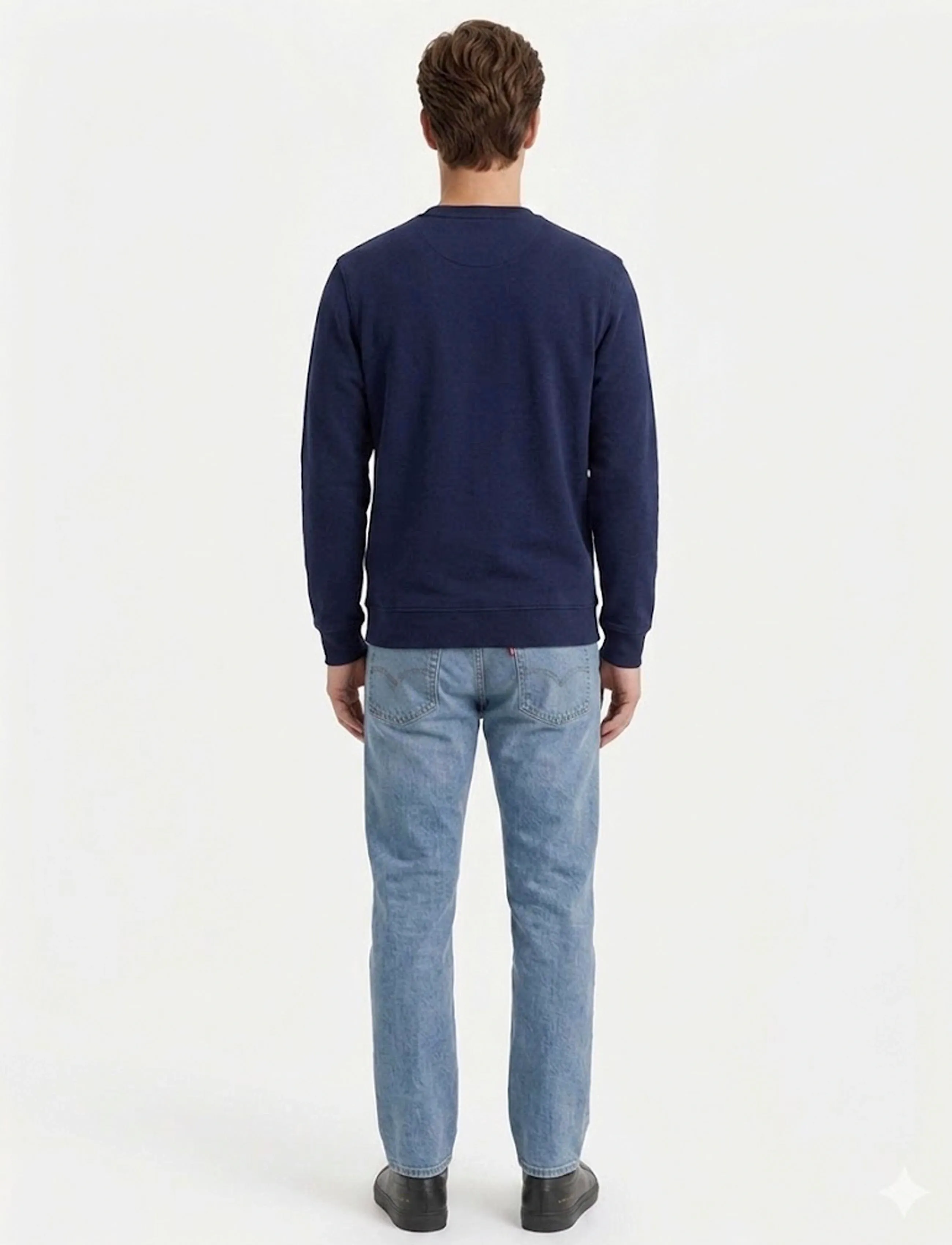 A QUESTION OF - Johannes Crewneck Garment Dyed - laveste priser - navy - 4