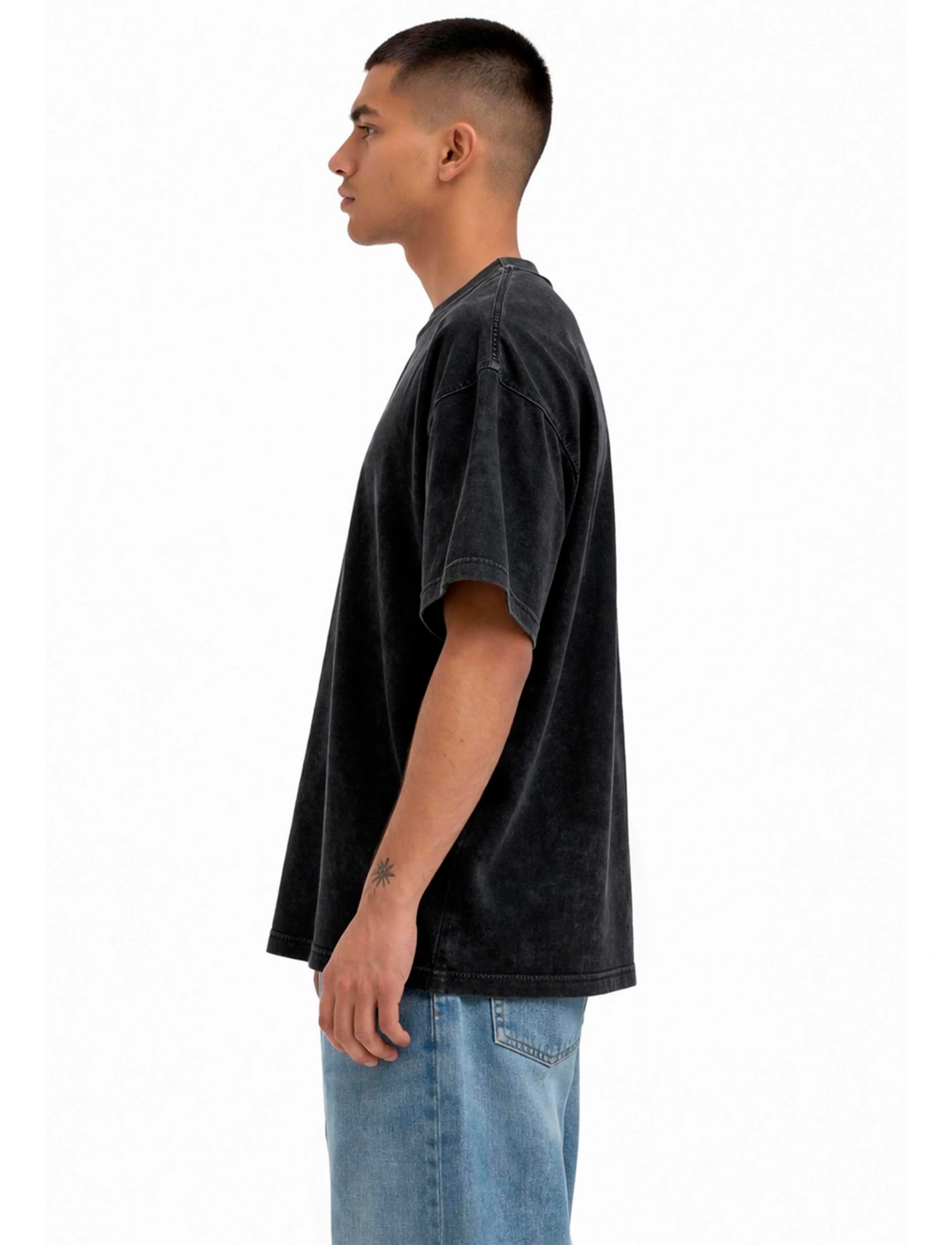A QUESTION OF - Ozzy Tee Acid Wash - laveste priser - black - 3