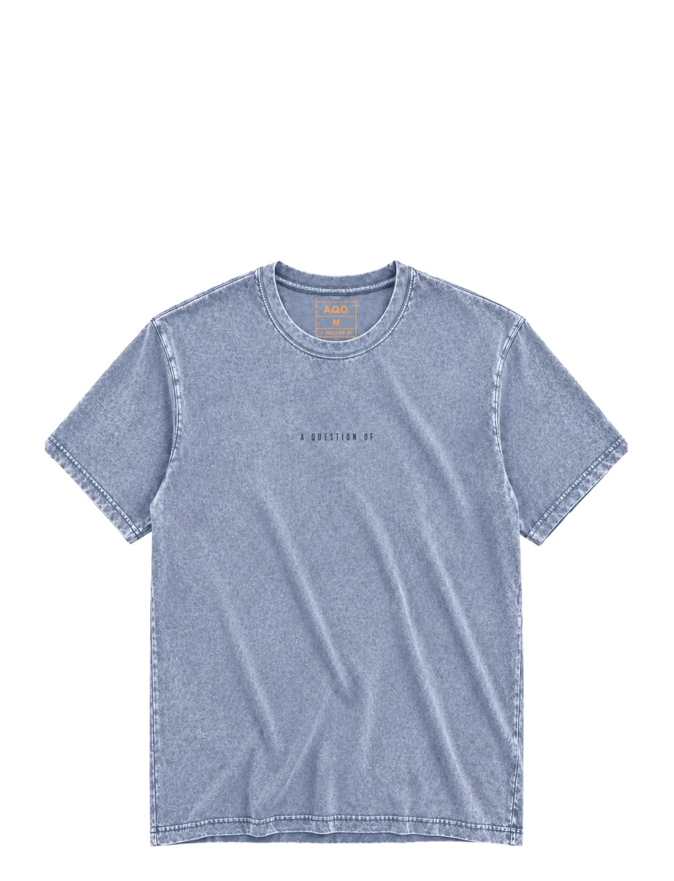 A QUESTION OF Ozzy Tee Acid Wash - T-shirts - DUSTY BLUE / blue