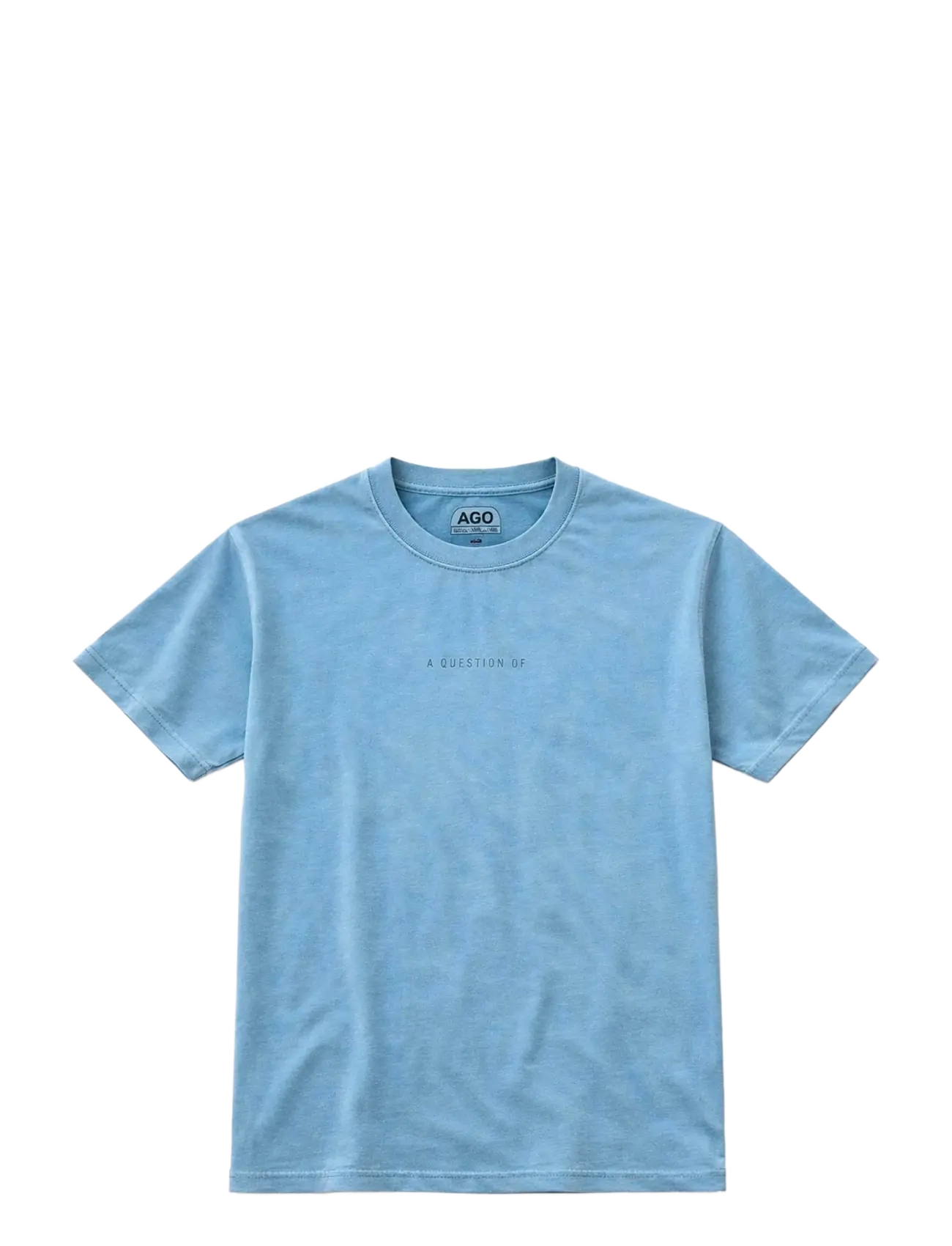 A QUESTION OF Ozzy Tee Acid Wash Blau - XL - Herren