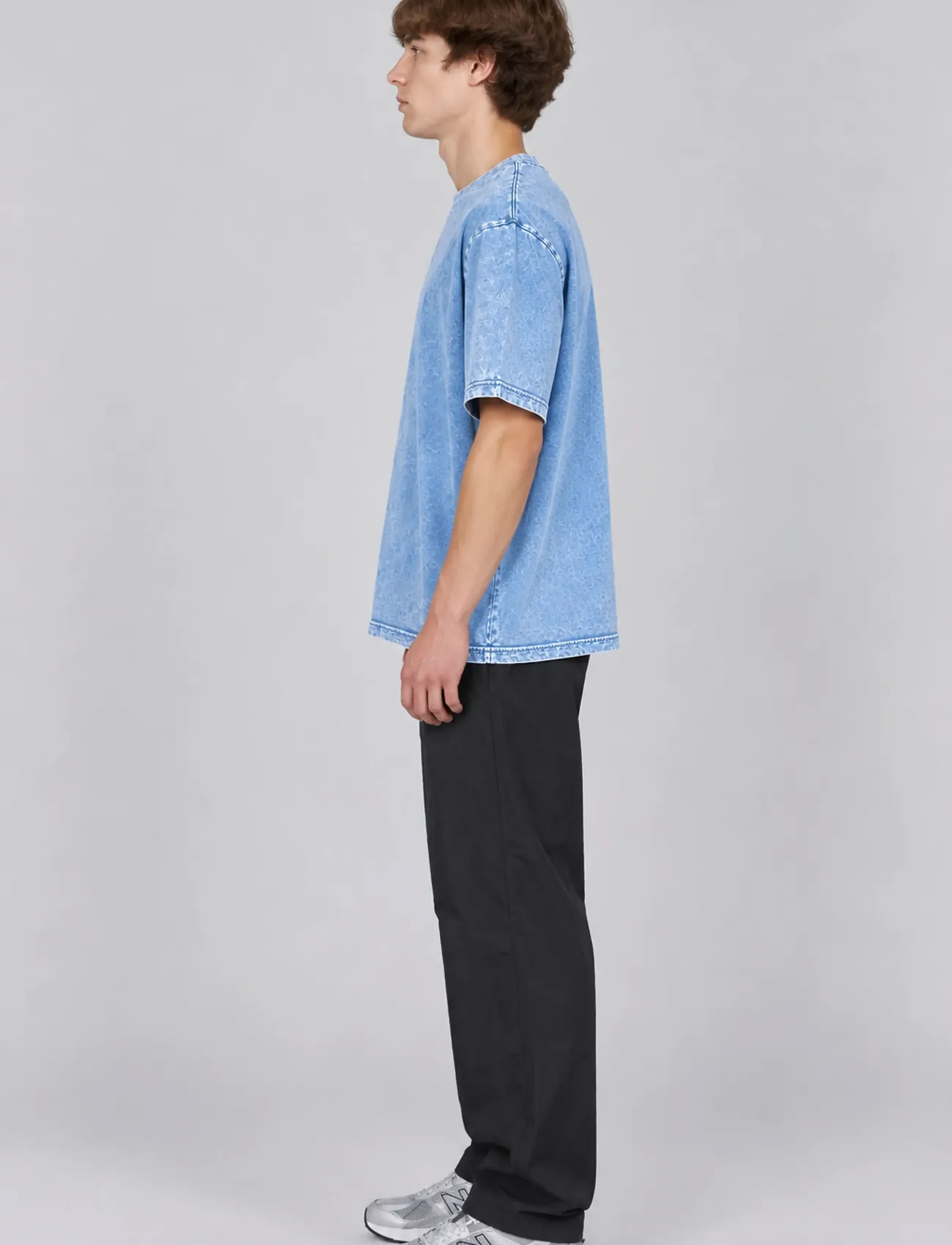 A QUESTION OF - Ozzy Tee Acid Wash - sügisesed riided - light blue - 3
